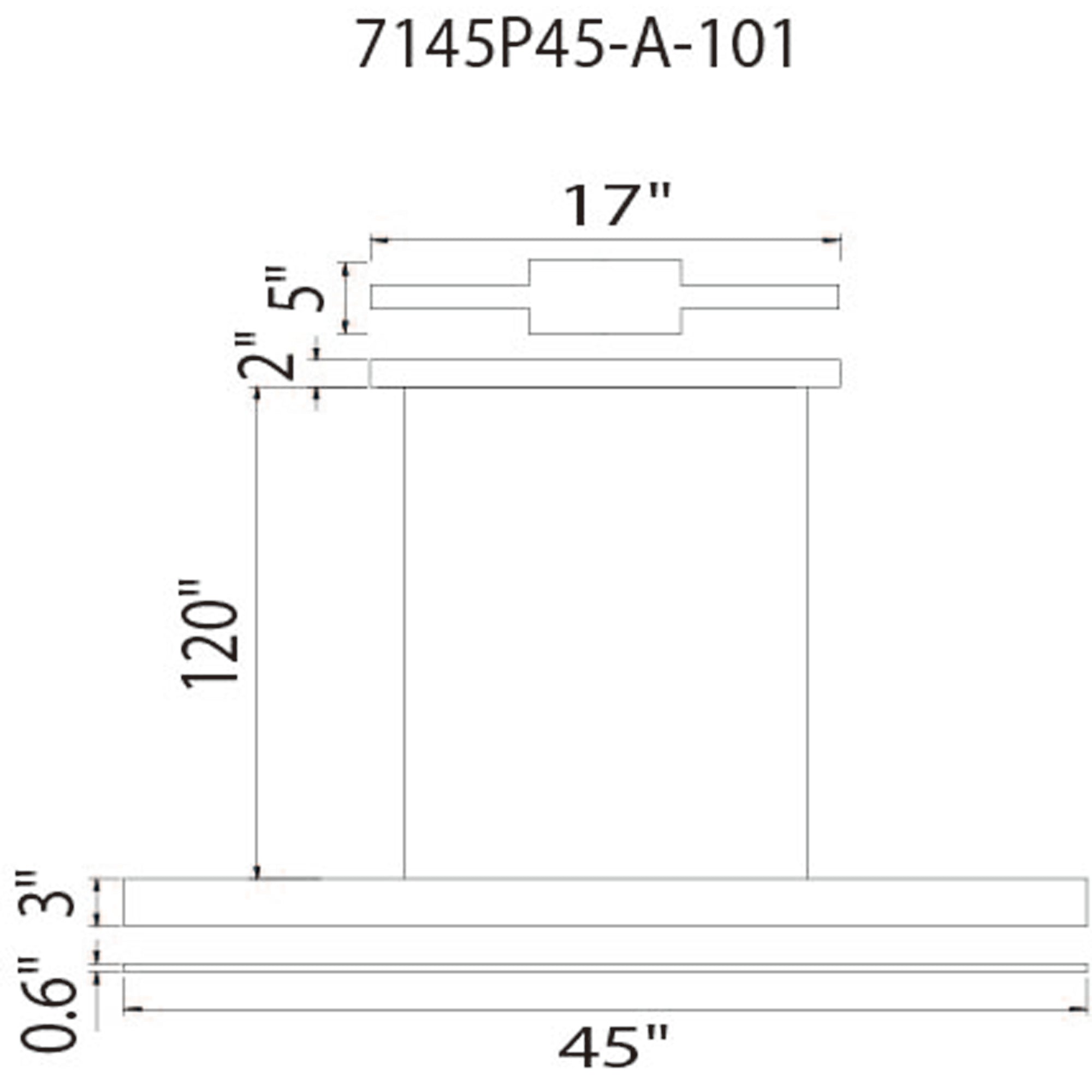 Bellagio Integrated LED 45in Black Chandelier - CWI Lighting
