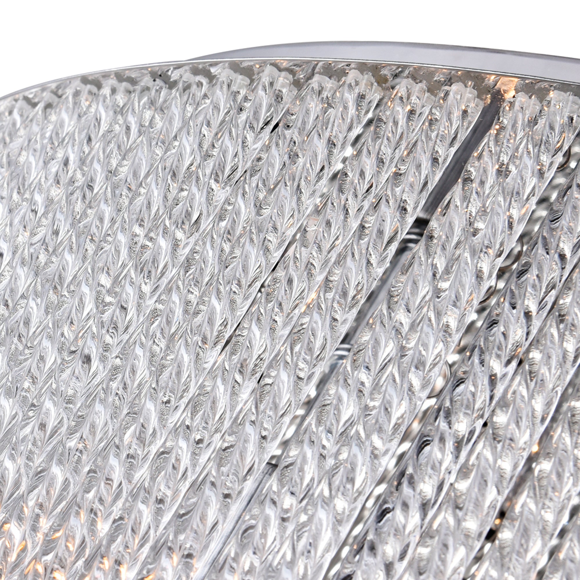 Benson 5 Light Drum Shade Chandelier With Chrome Finish - CWI Lighting