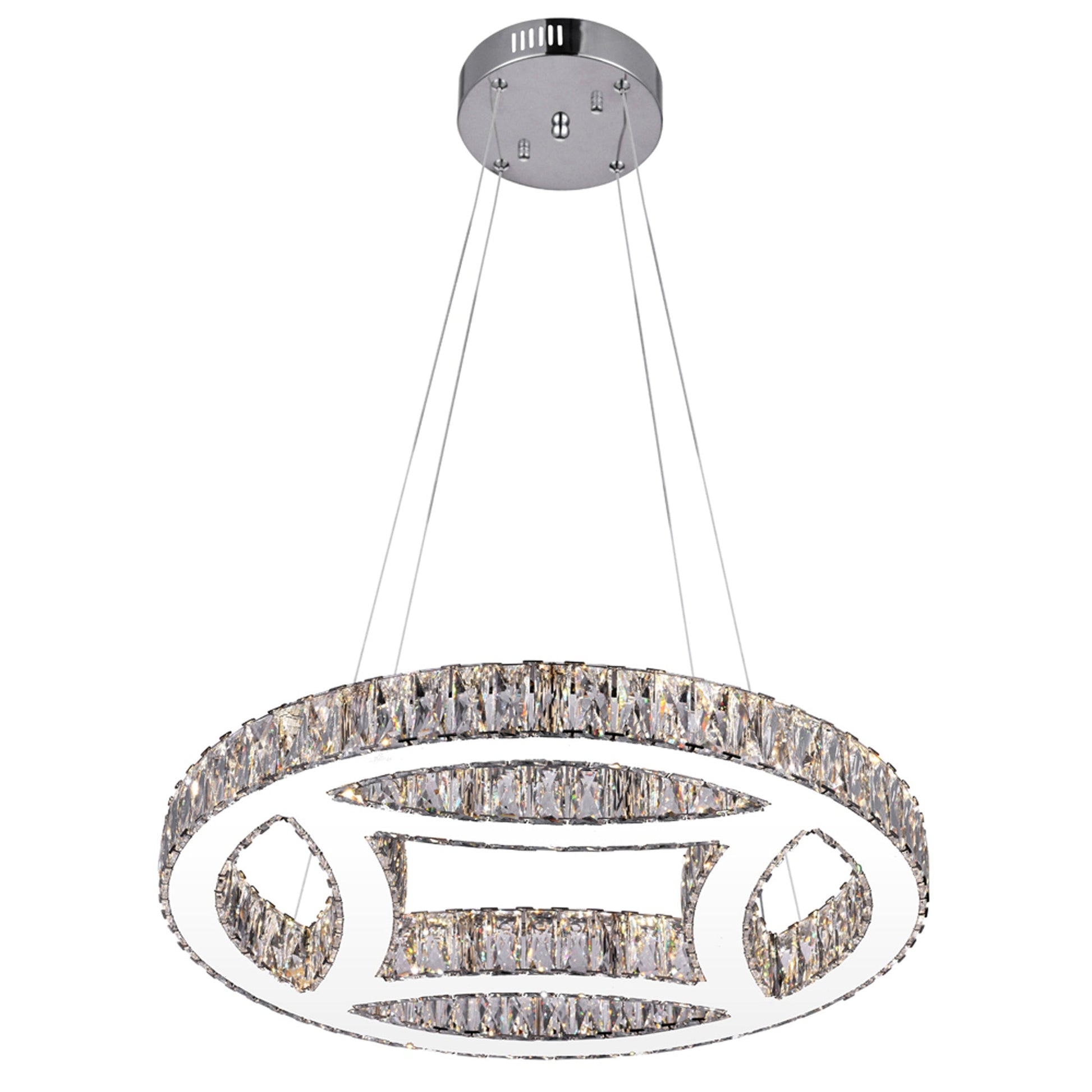 Beyond LED Chandelier With Chrome Finish - CWI Lighting