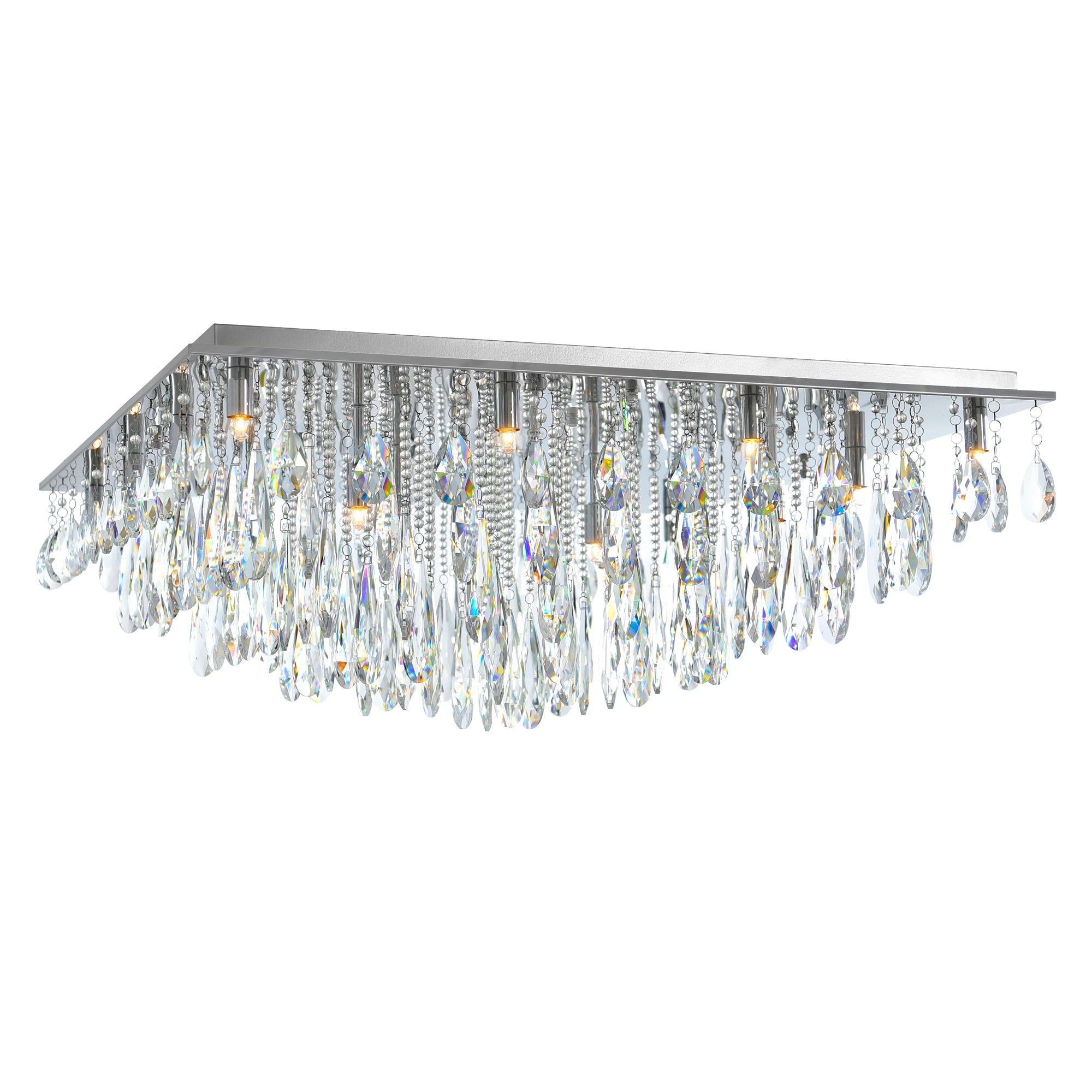 Bianca 20 Light Flush Mount With Chrome Finish - CWI Lighting