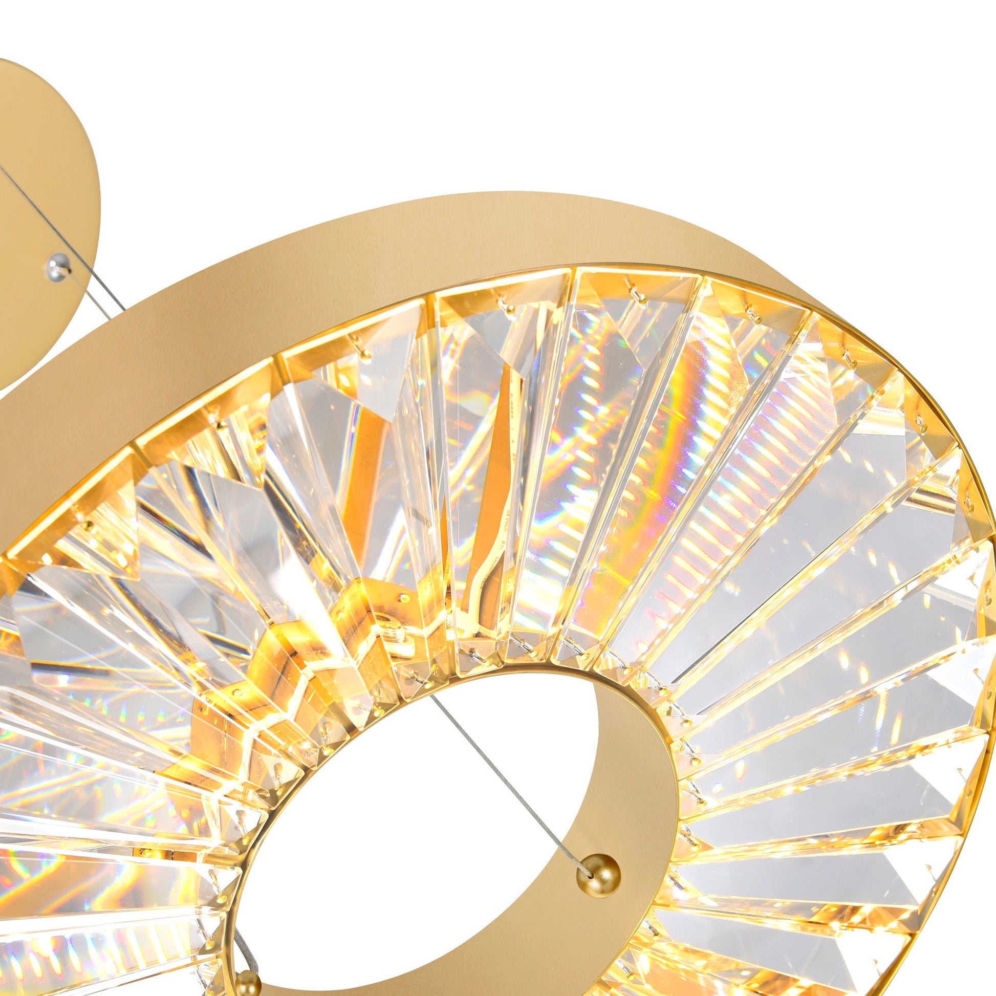 Bjoux LED Chandelier With Sun Gold Finish - CWI Lighting
