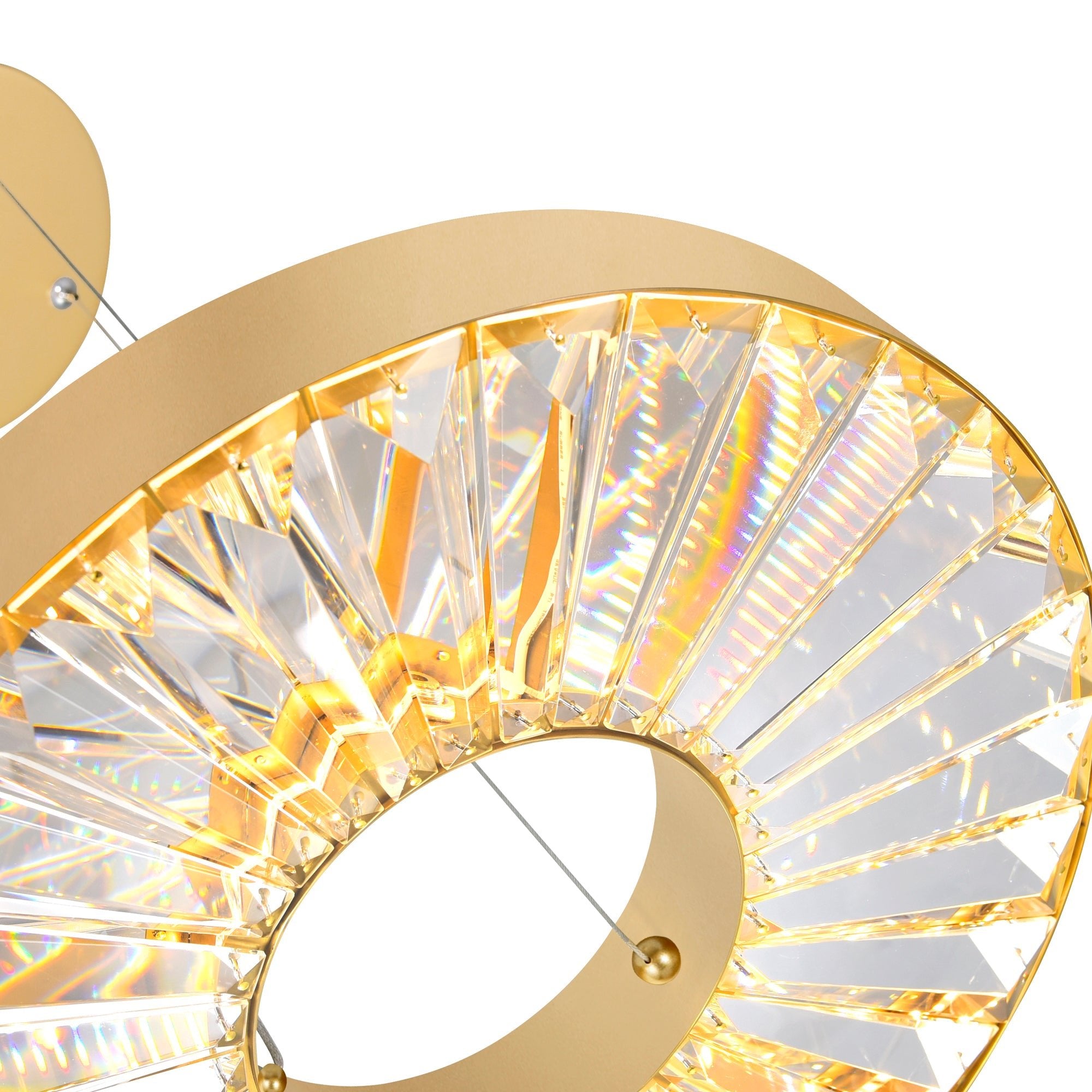 Bjoux LED Chandelier With Sun Gold Finish - CWI Lighting