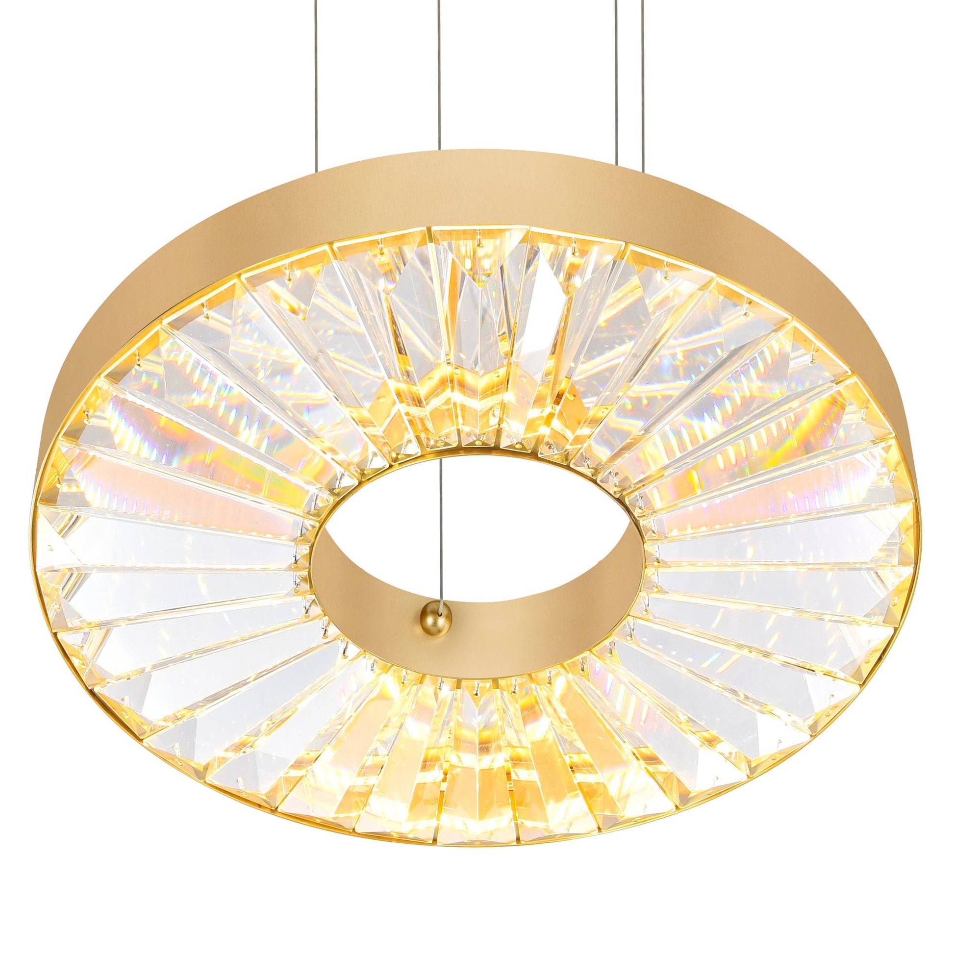 Bjoux LED Chandelier With Sun Gold Finish - CWI Lighting