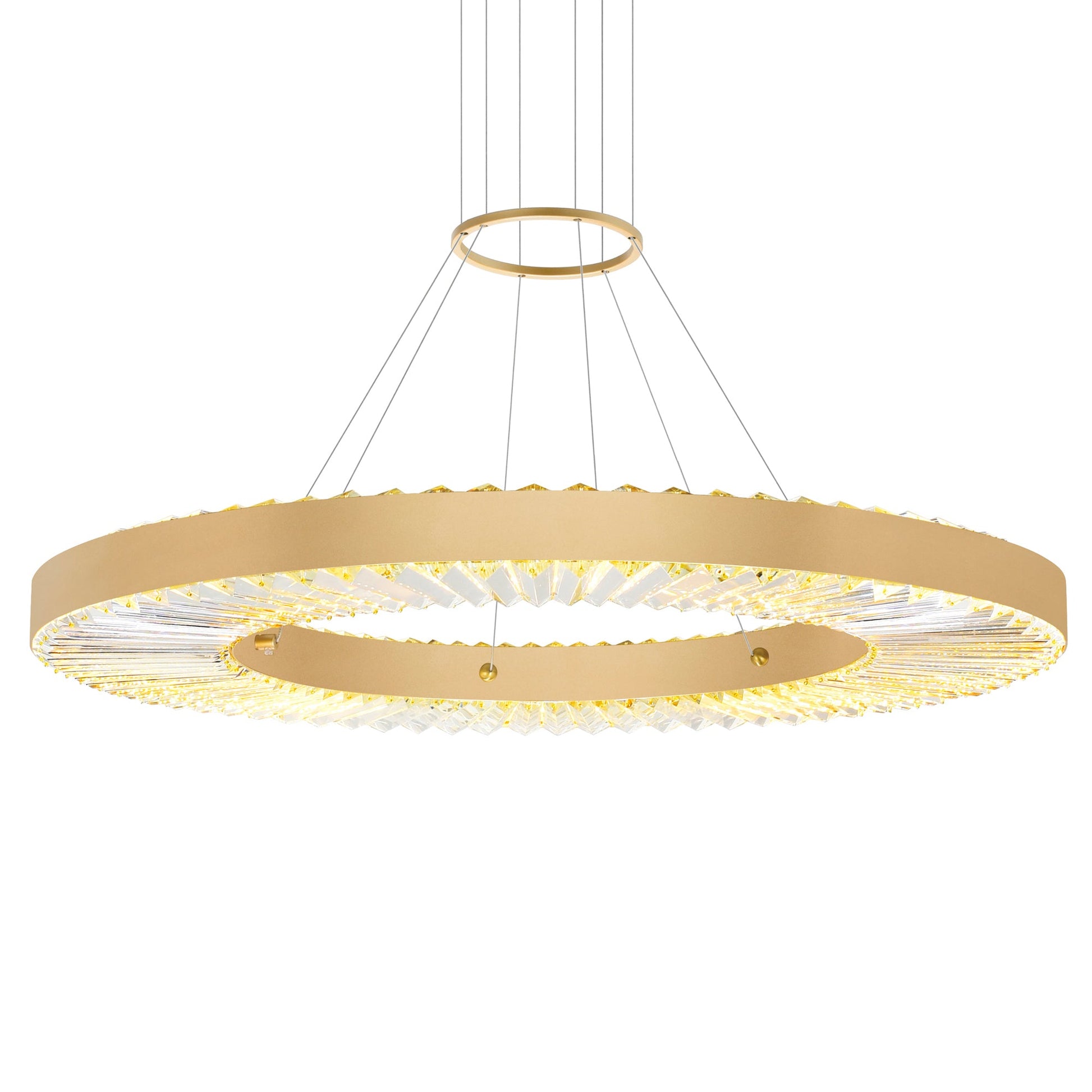 Bjoux LED Chandelier With Sun Gold Finish - CWI Lighting