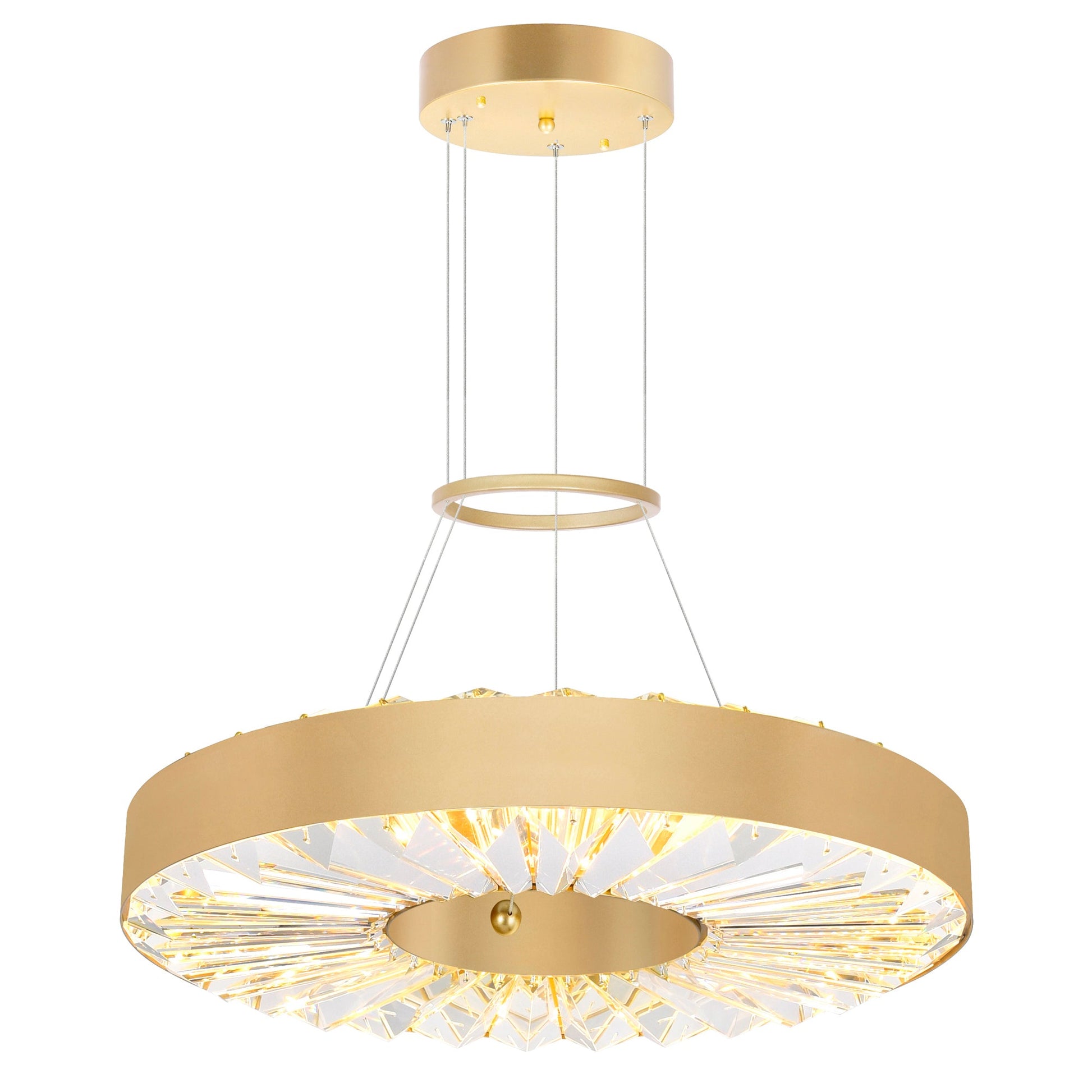 Bjoux LED Chandelier With Sun Gold Finish - CWI Lighting