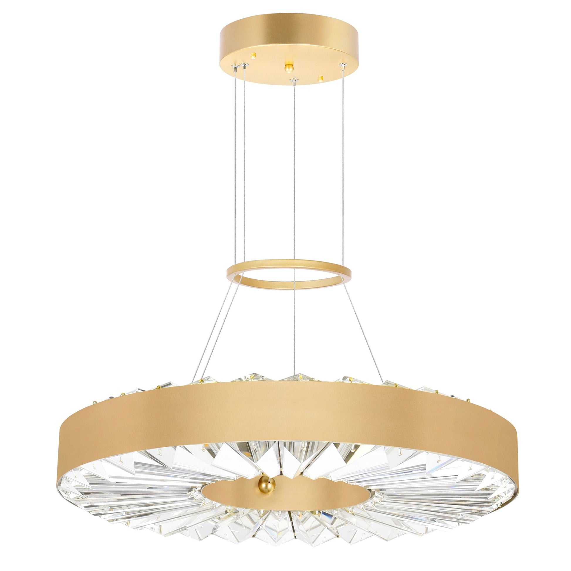 Bjoux LED Chandelier With Sun Gold Finish - CWI Lighting