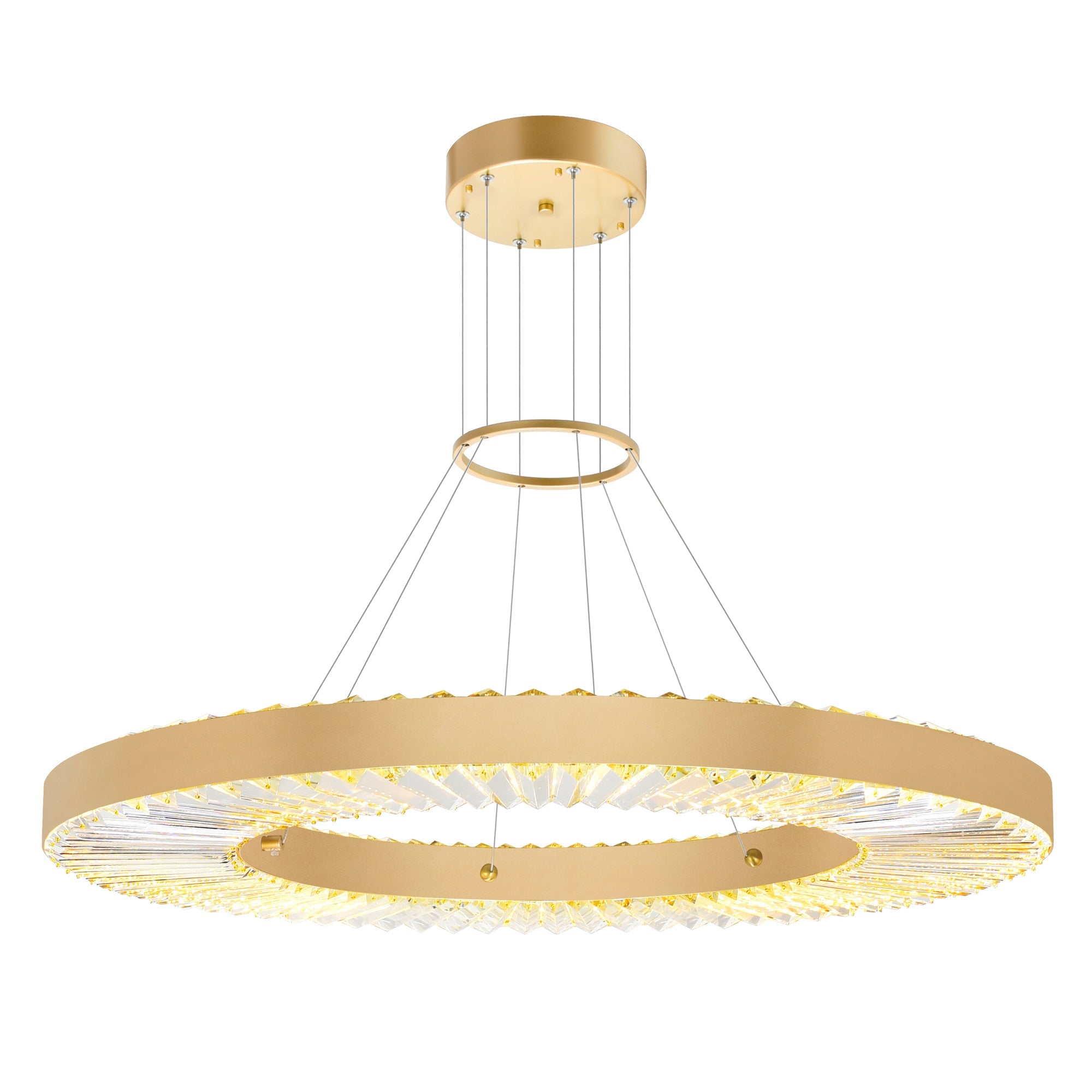Bjoux LED Chandelier With Sun Gold Finish - CWI Lighting