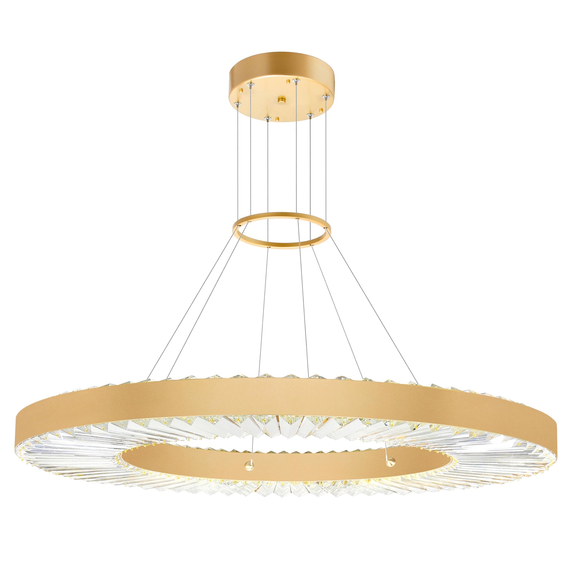 Bjoux LED Chandelier With Sun Gold Finish - CWI Lighting