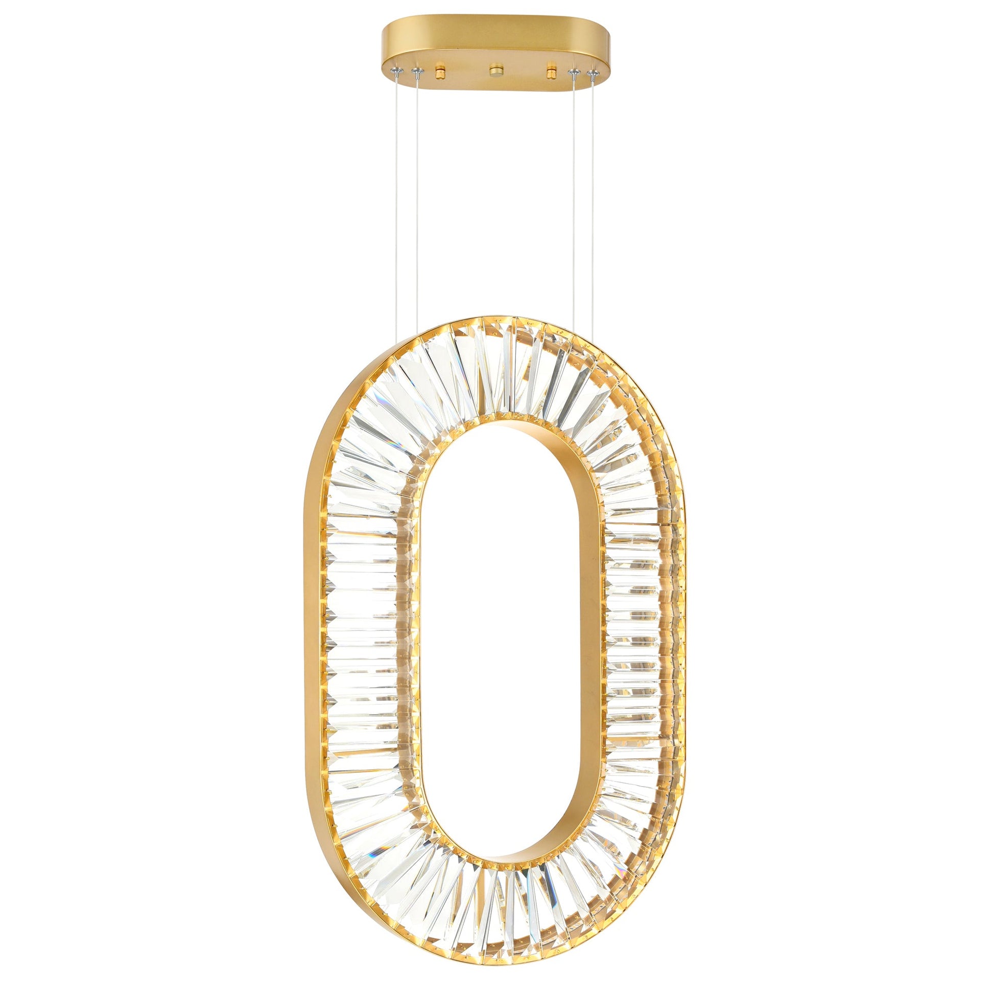 Bjoux LED Chandelier With Sun Gold Finish - CWI Lighting