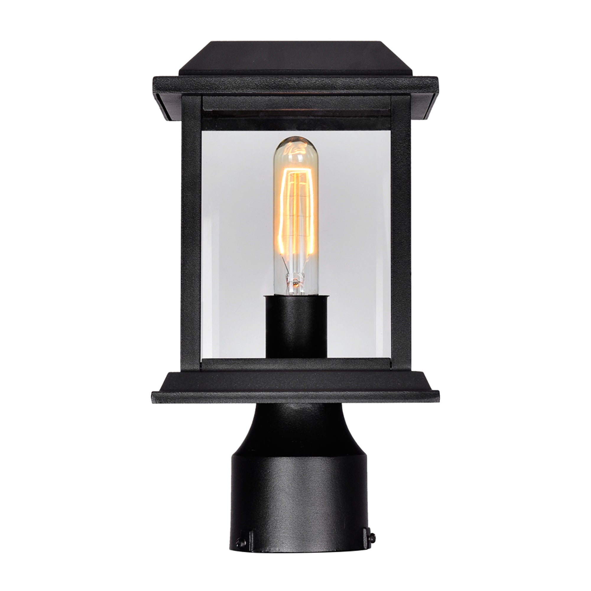 Blackbridge 1 Light Black Outdoor Lantern Head - CWI Lighting