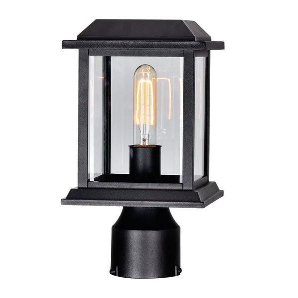 Blackbridge 1 Light Black Outdoor Lantern Head - CWI Lighting