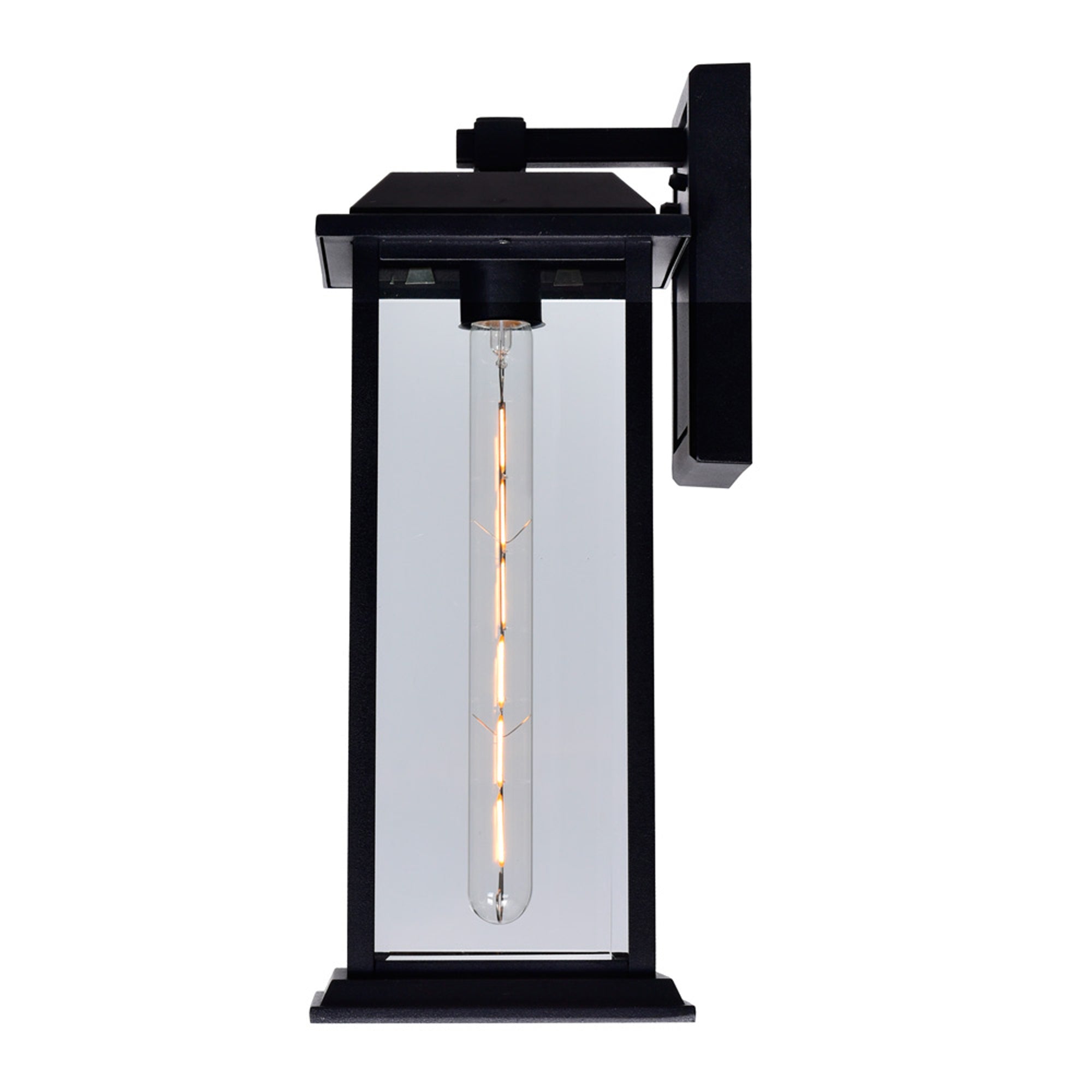 Blackbridge 1 Light Black Outdoor Wall Lantern - CWI Lighting