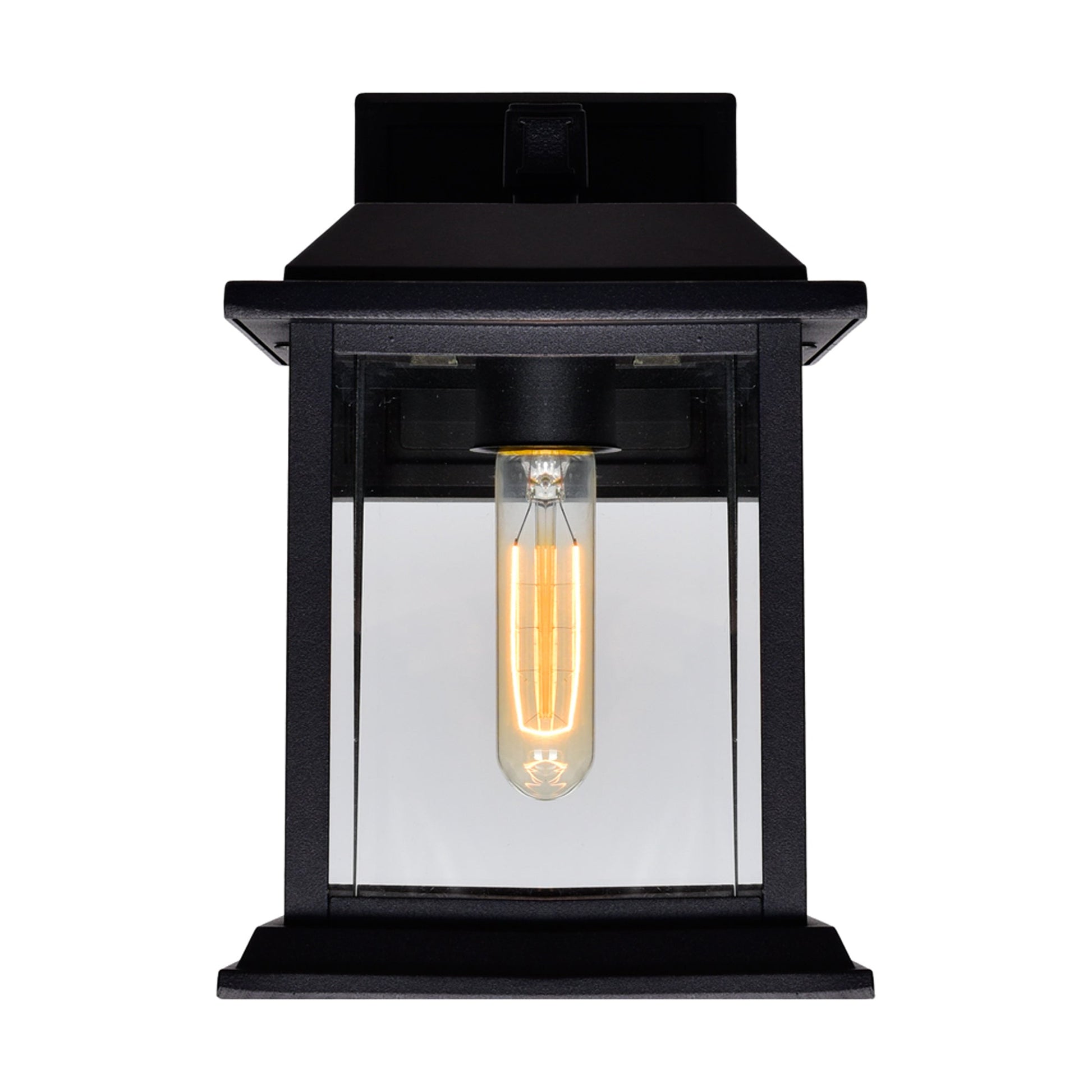 Blackbridge 1 Light Black Outdoor Wall Lantern - CWI Lighting