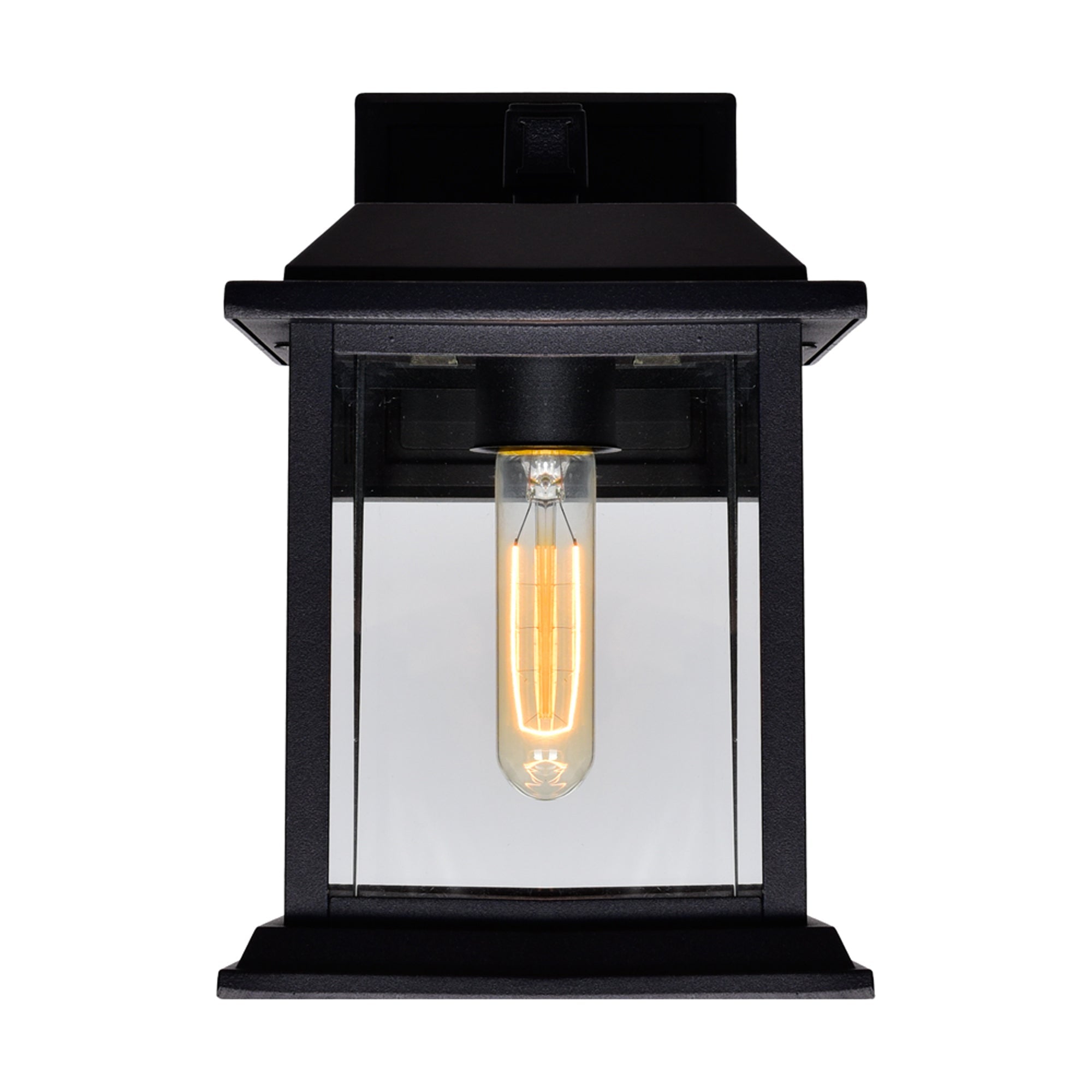 Blackbridge 1 Light Black Outdoor Wall Lantern - CWI Lighting