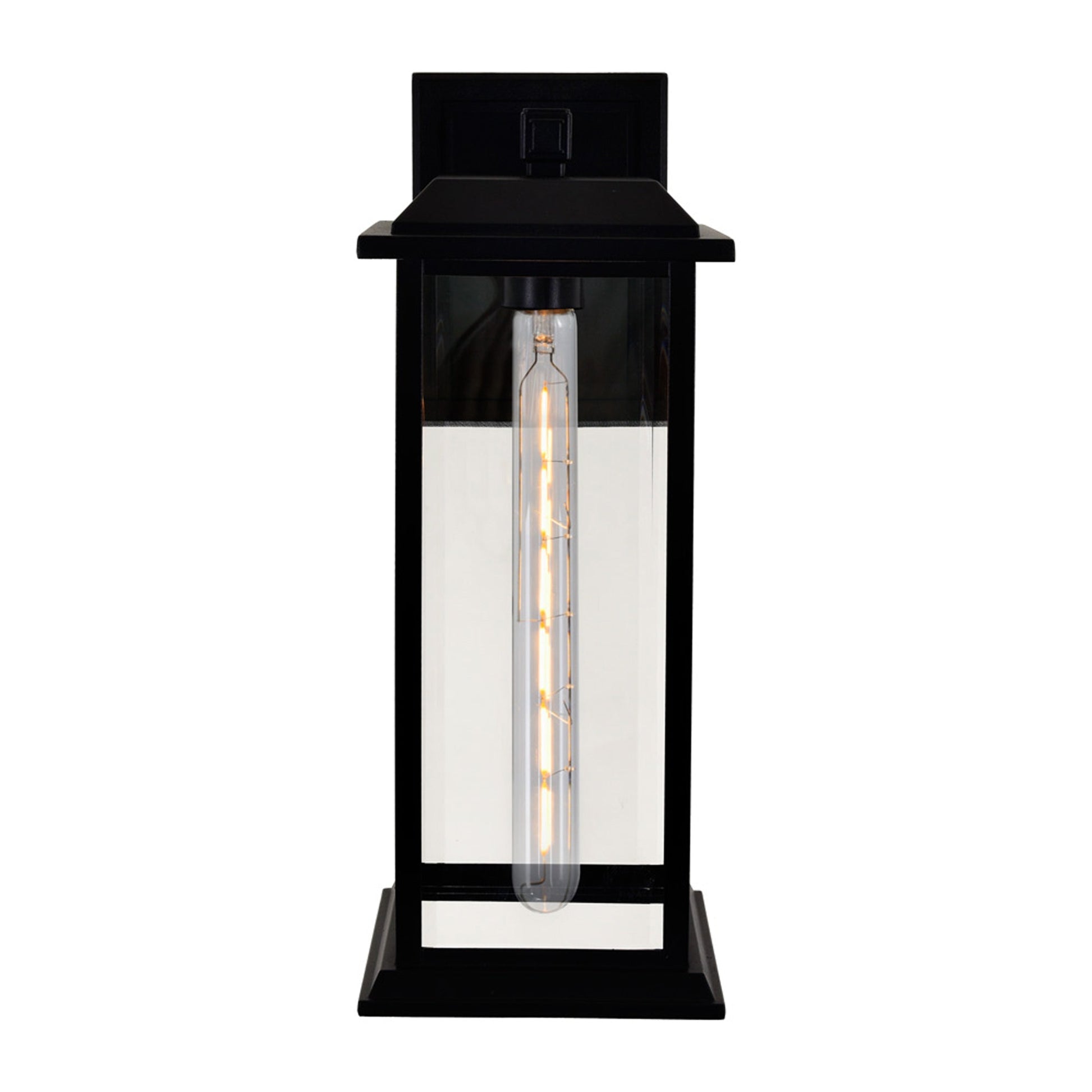 Blackbridge 1 Light Black Outdoor Wall Lantern - CWI Lighting