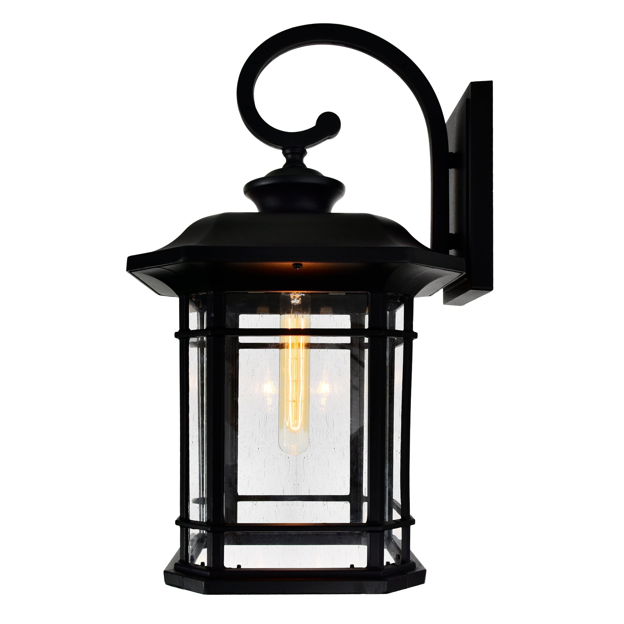 Blackburn 1 Light Black Outdoor Wall Light - CWI Lighting