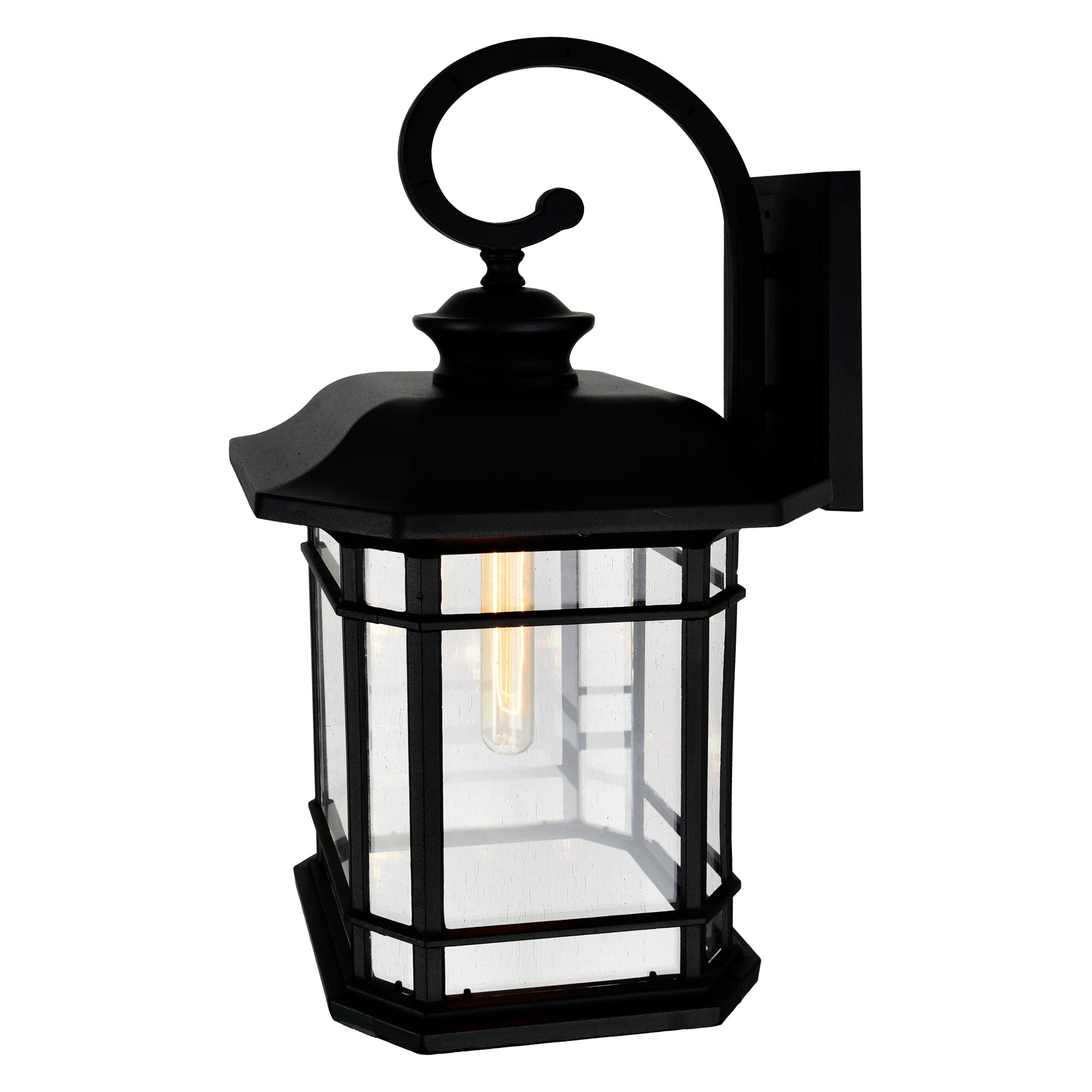 Blackburn 1 Light Black Outdoor Wall Light - CWI Lighting