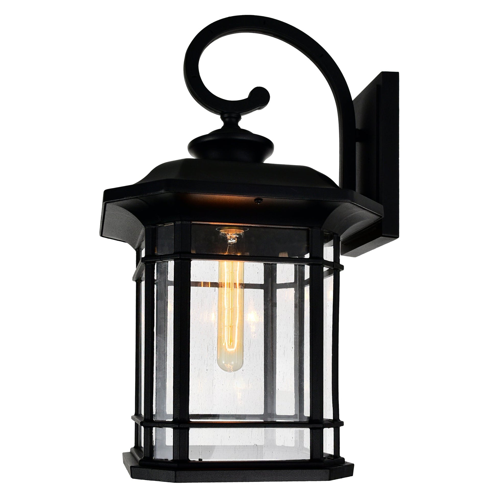Blackburn 1 Light Black Outdoor Wall Light - CWI Lighting