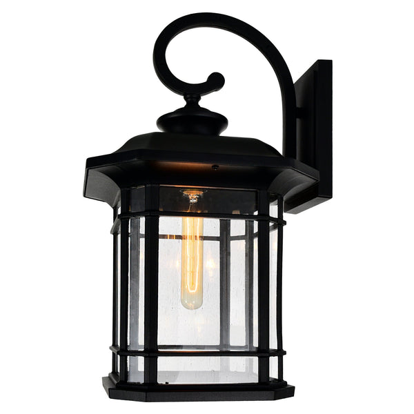 Blackburn 1 Light Black Outdoor Wall Light - CWI Lighting