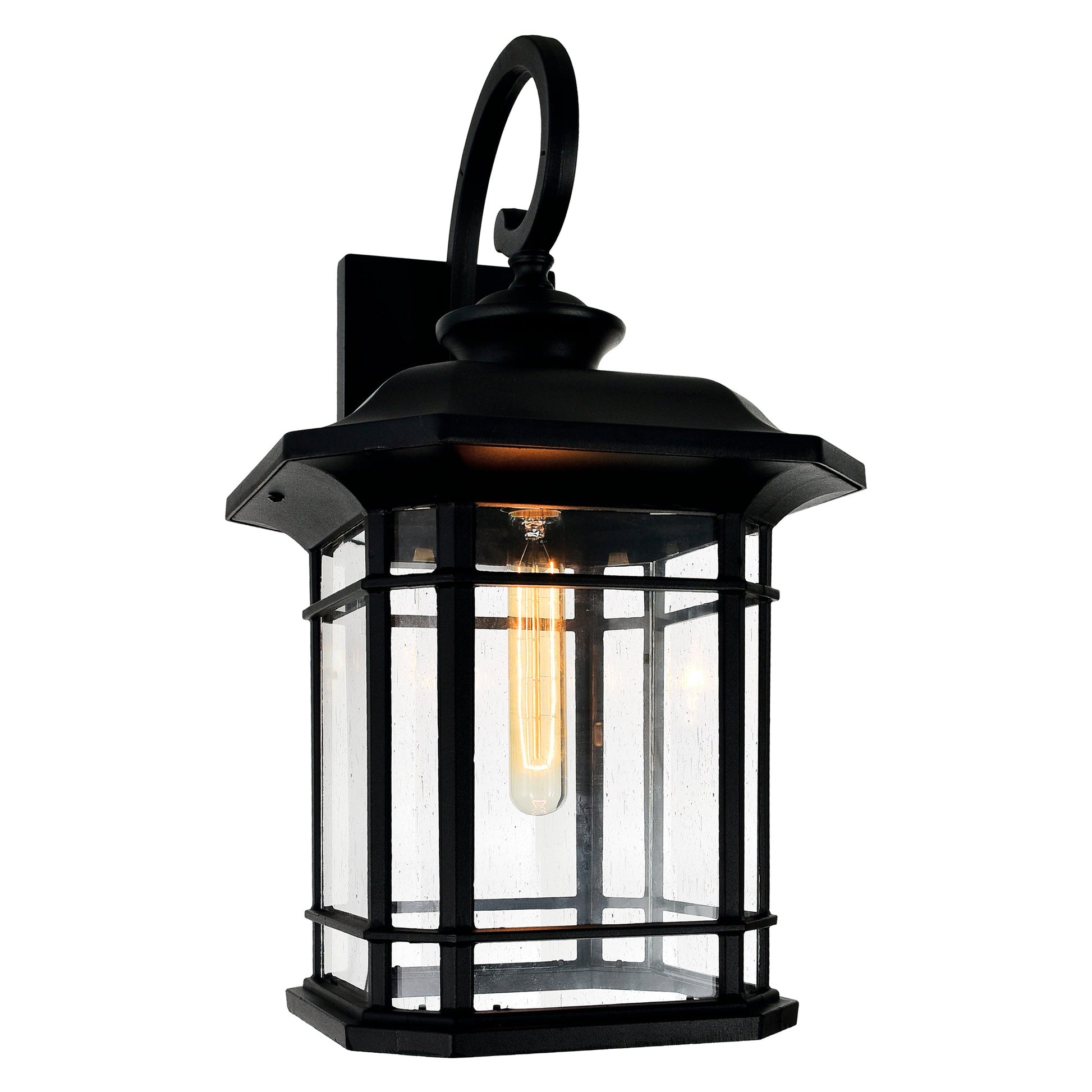 Blackburn 1 Light Black Outdoor Wall Light - CWI Lighting