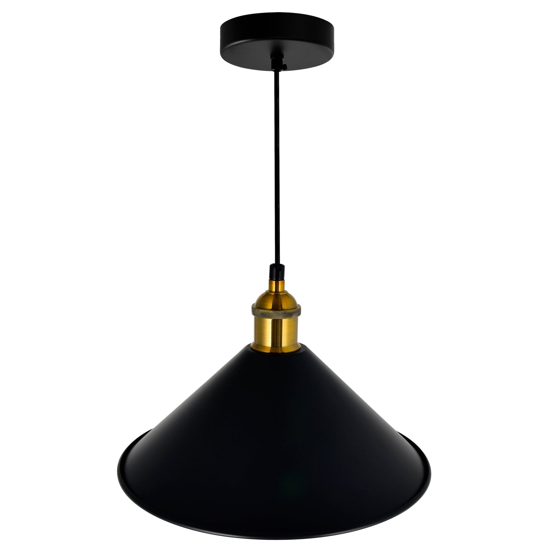 Brave 1 Light 10in Black Mini Pendant - CWI Lighting