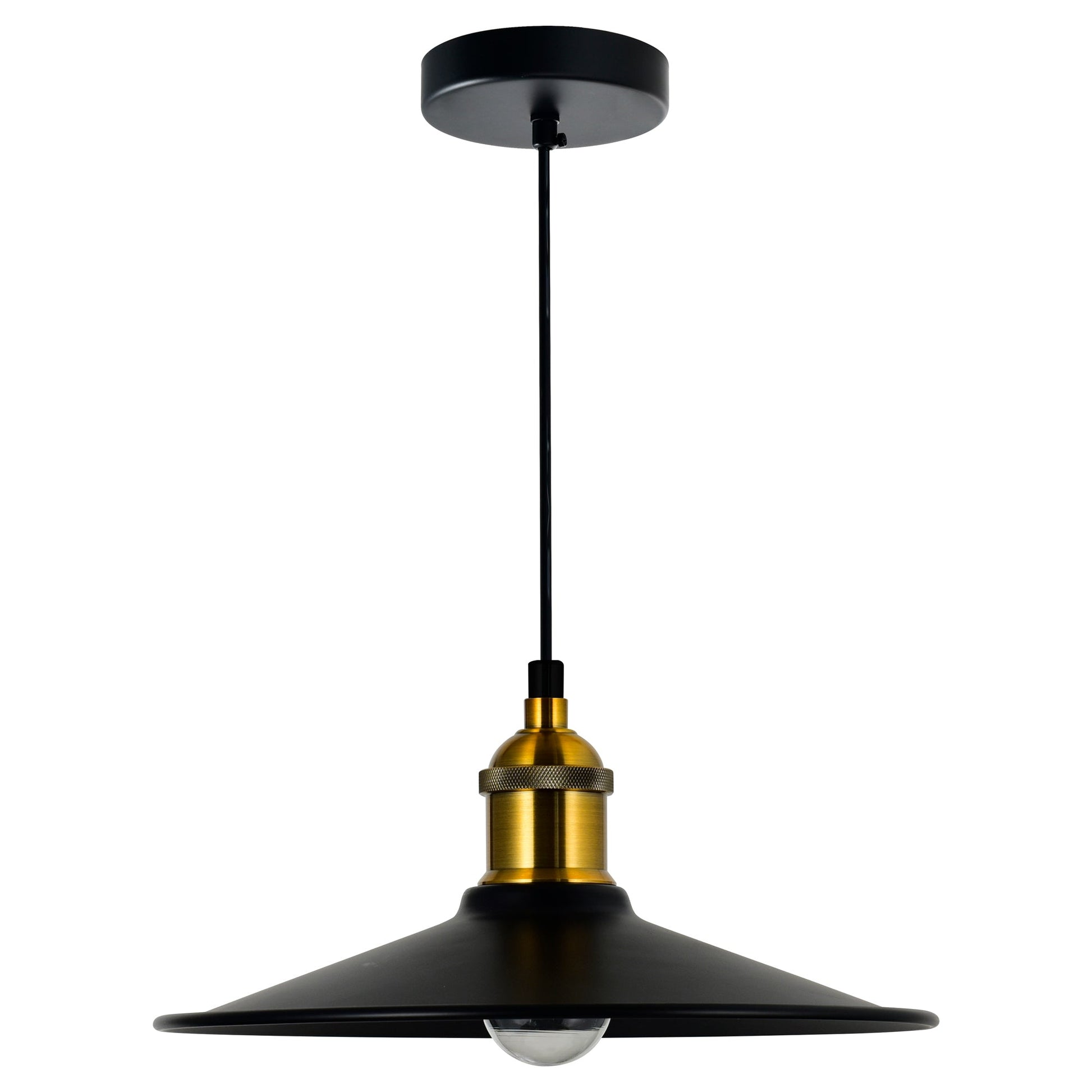 Brave 1 Light 10in Black Mini Pendant - CWI Lighting