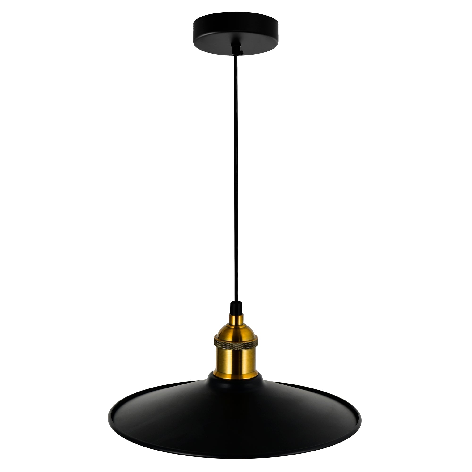 Brave 1 Light 10in Black Mini Pendant - CWI Lighting