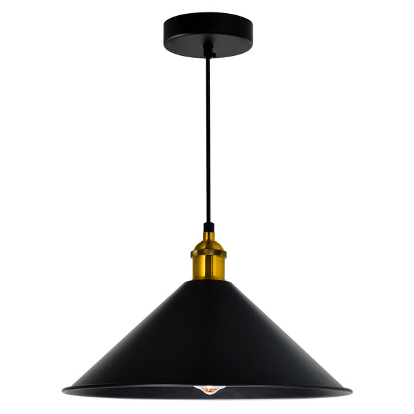Brave 1 Light 12in Black Mini Pendant - CWI Lighting