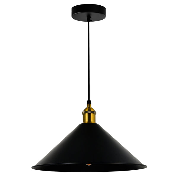 Brave 1 Light 14in Black Mini Pendant - CWI Lighting