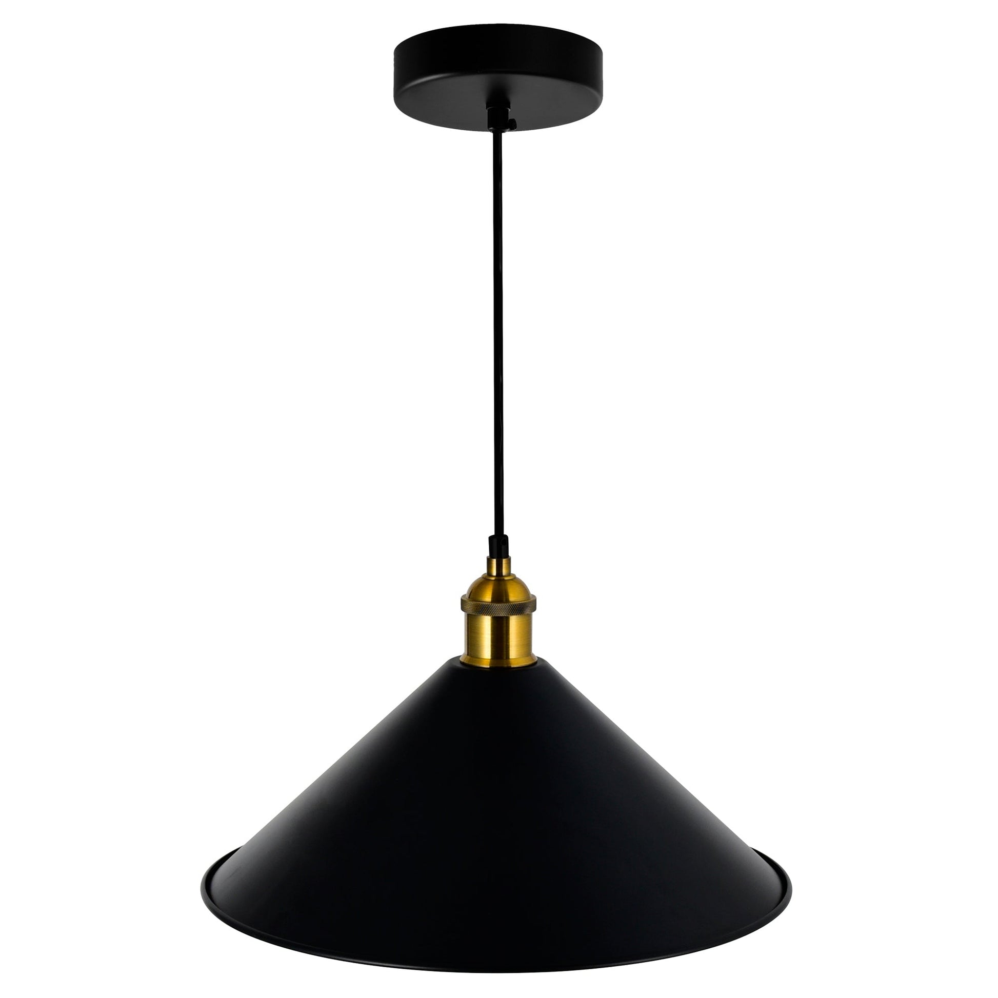 Brave 1 Light 14in Black Mini Pendant - CWI Lighting