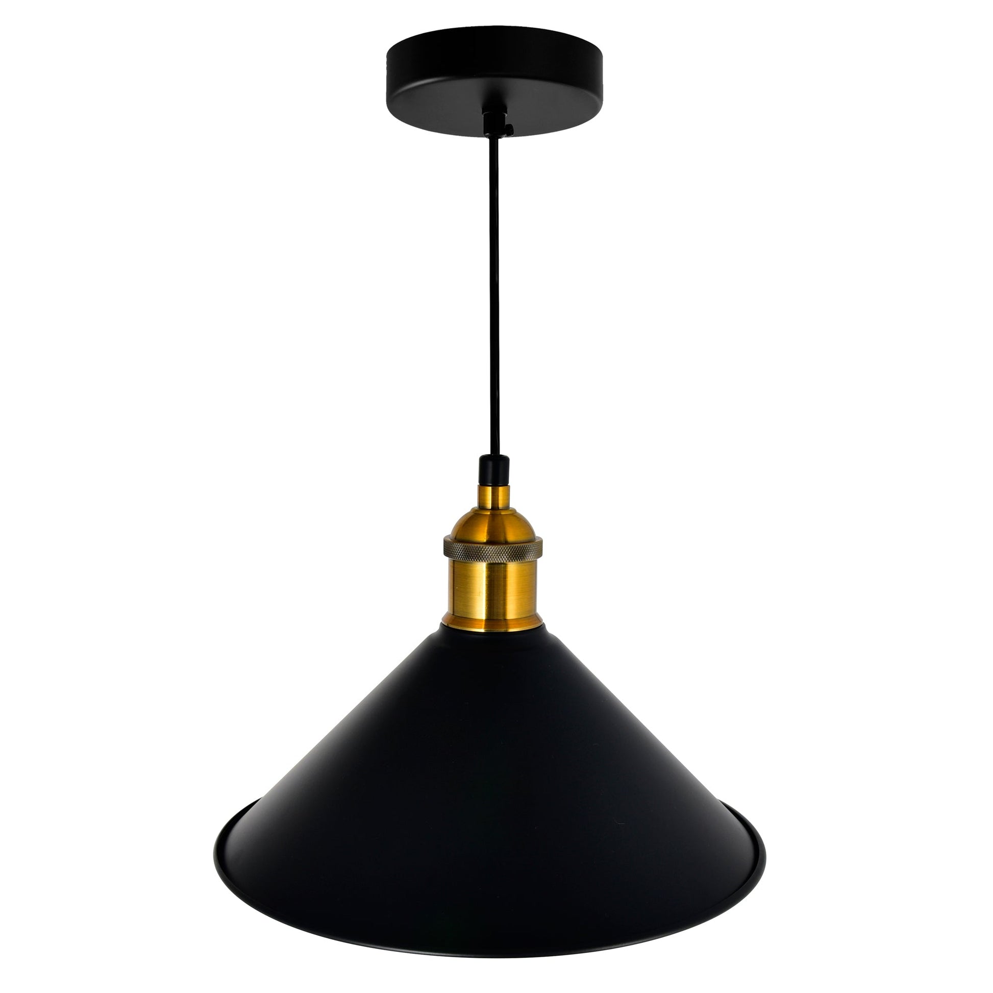 Brave 1 Light 8in Black Down Mini Pendant - CWI Lighting