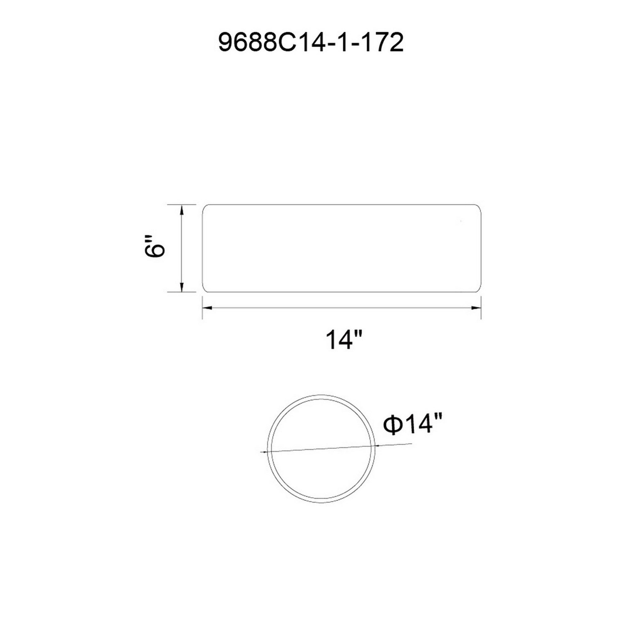 Campton 2 Light 14in White Drum Shade Flush Mount - CWI Lighting