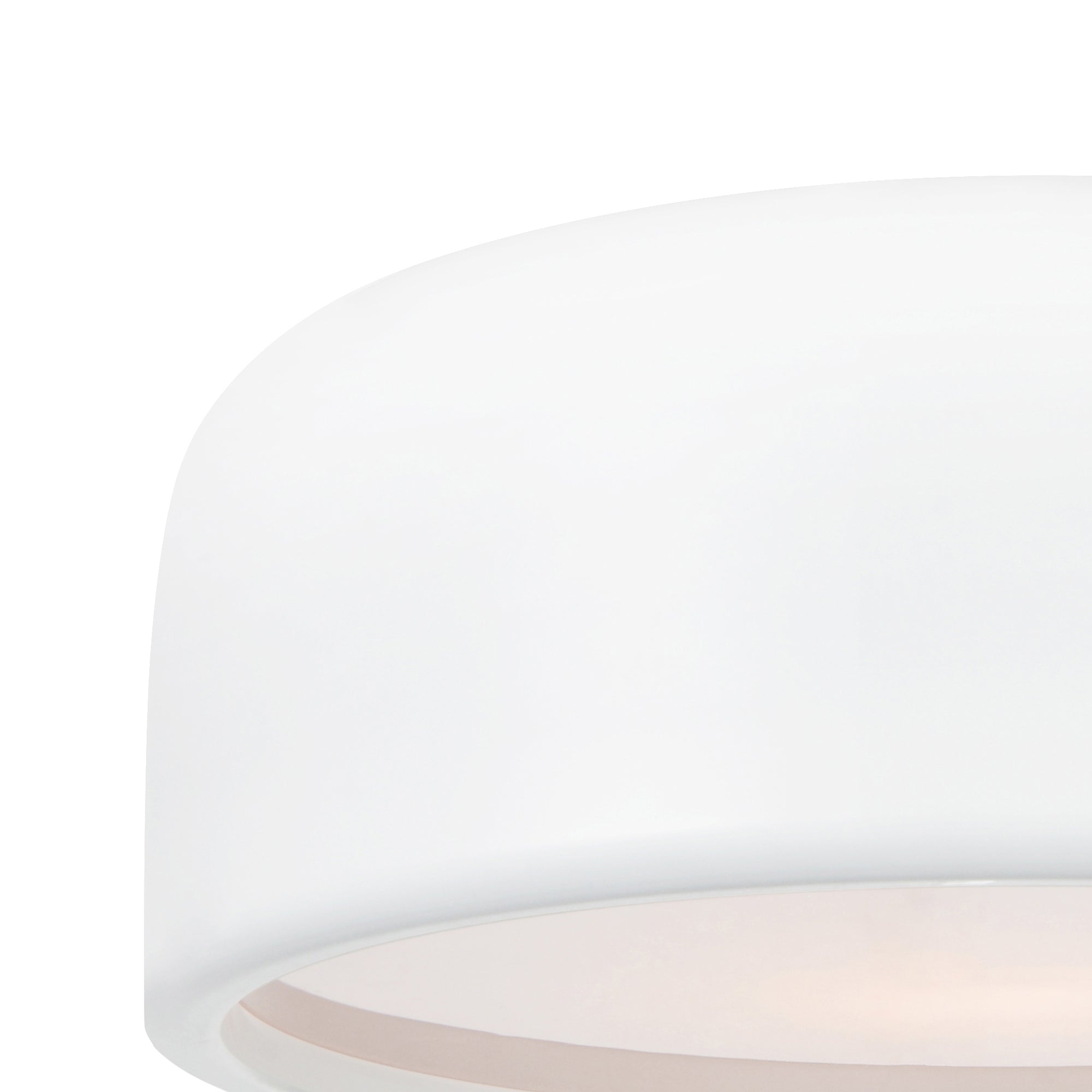 Campton 2 Light 14in White Drum Shade Flush Mount - CWI Lighting