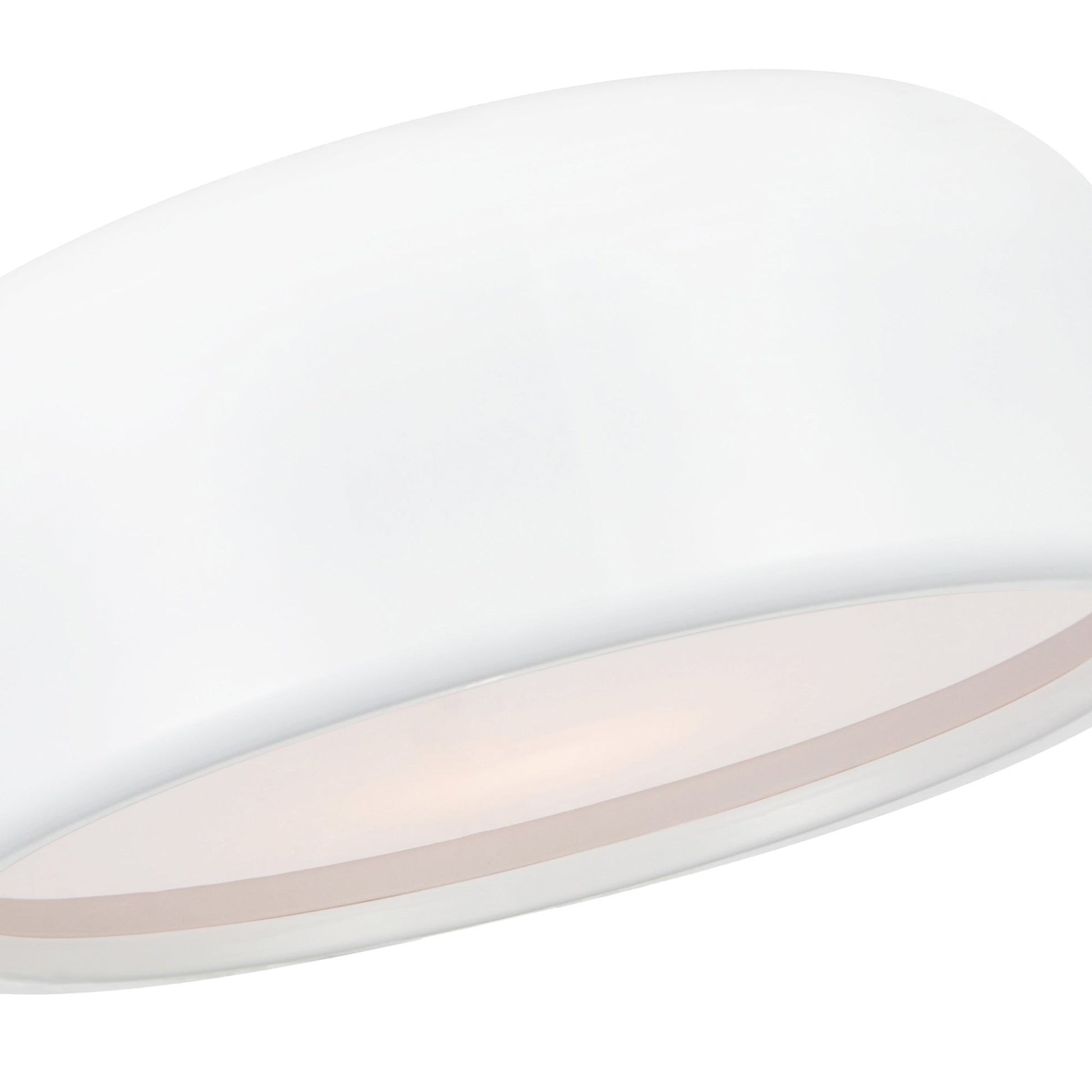 Campton 2 Light 14in White Drum Shade Flush Mount - CWI Lighting