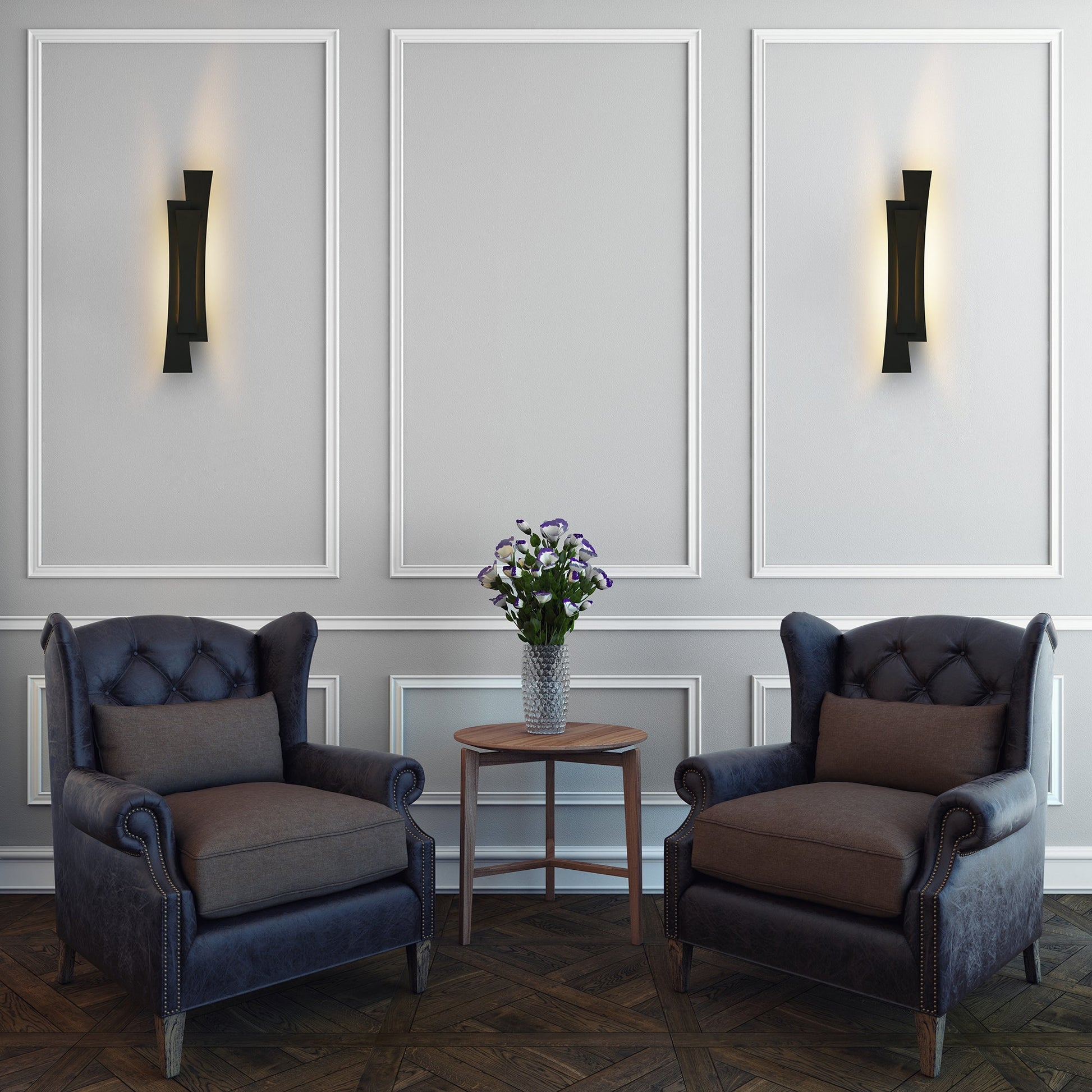 Candora Integrated LED 24in Black Vanity Light - CWI Lighting