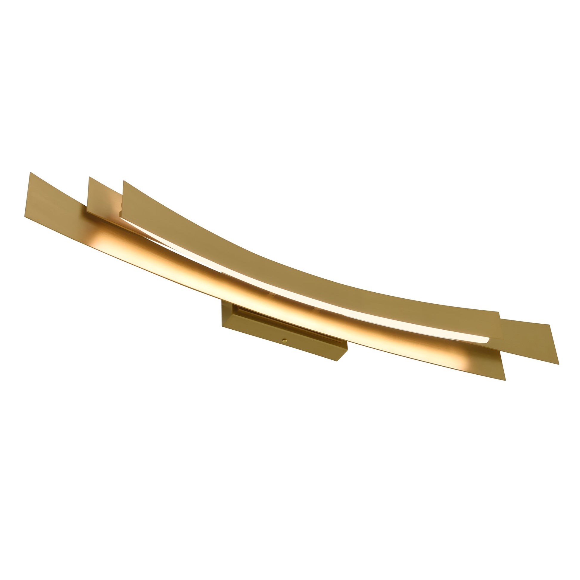 Candora Integrated LED 36in Brass Vanity Light - CWI Lighting