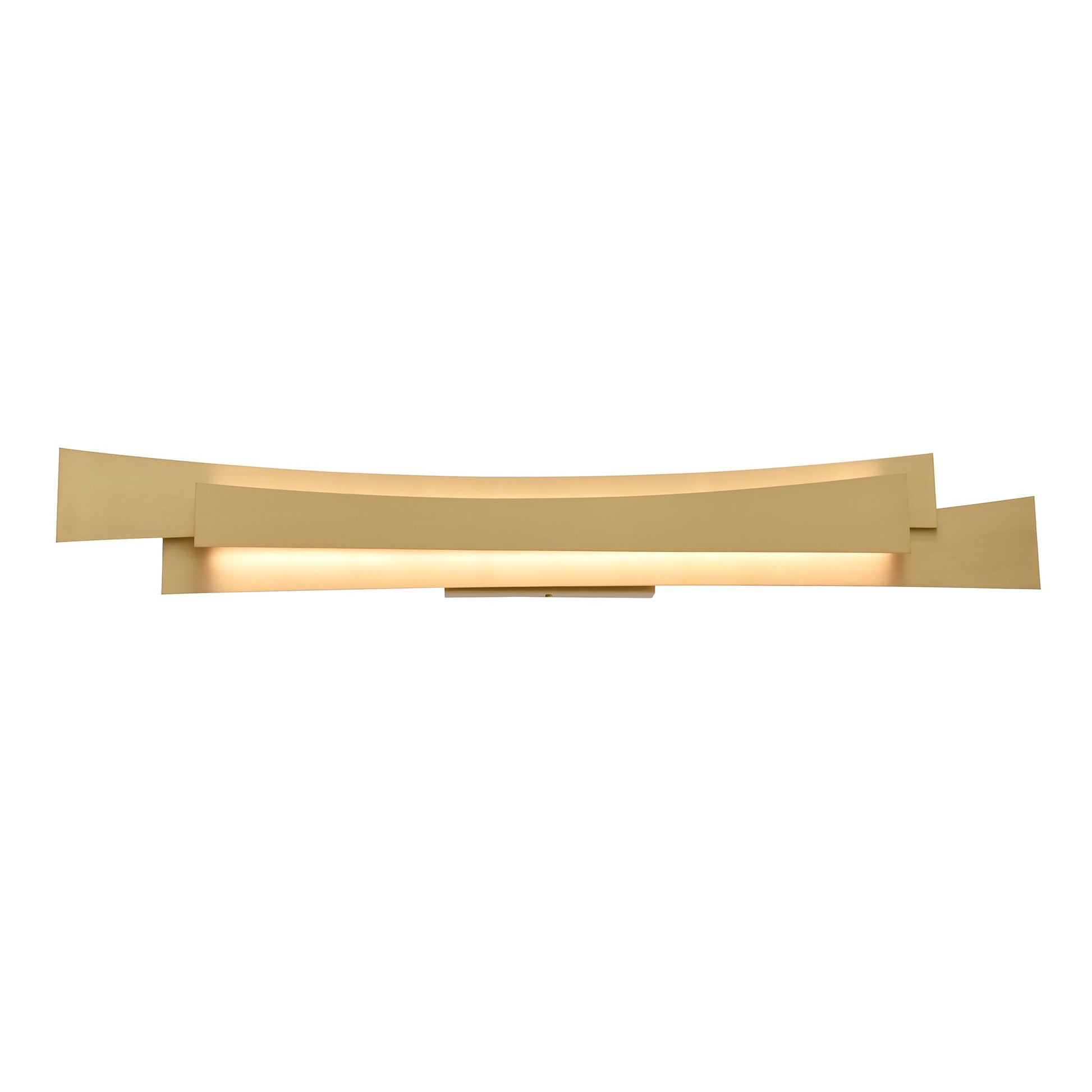 Candora Integrated LED 36in Brass Vanity Light - CWI Lighting