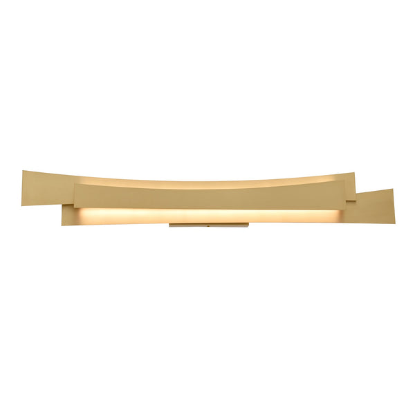 Candora Integrated LED 36in Brass Vanity Light - CWI Lighting