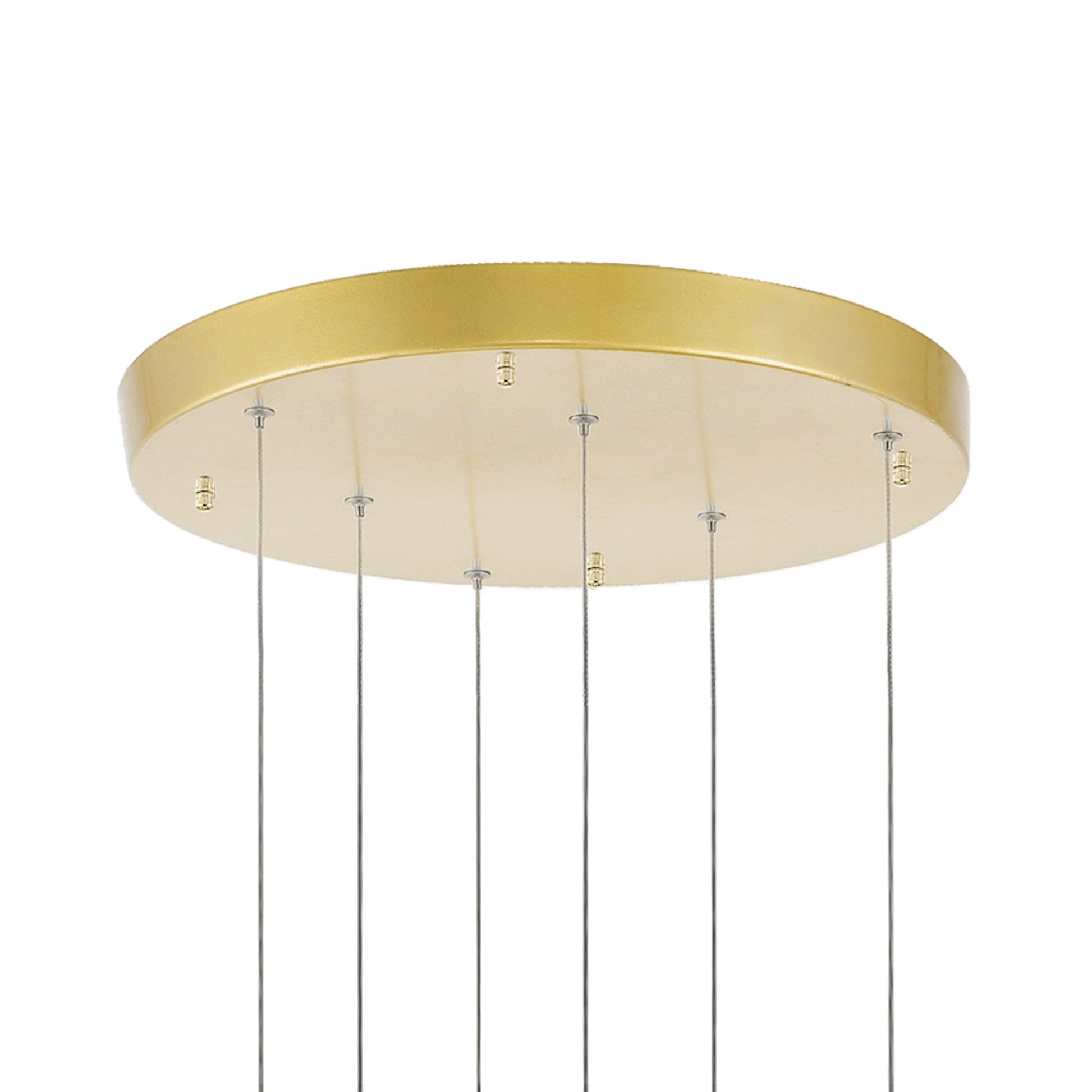 Carolina Integrated LED 16in Gold Leaf Chandelier - CWI Lighting