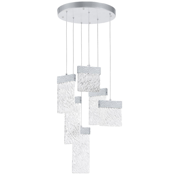 Carolina Integrated LED 16in Pewter Chandelier - CWI Lighting