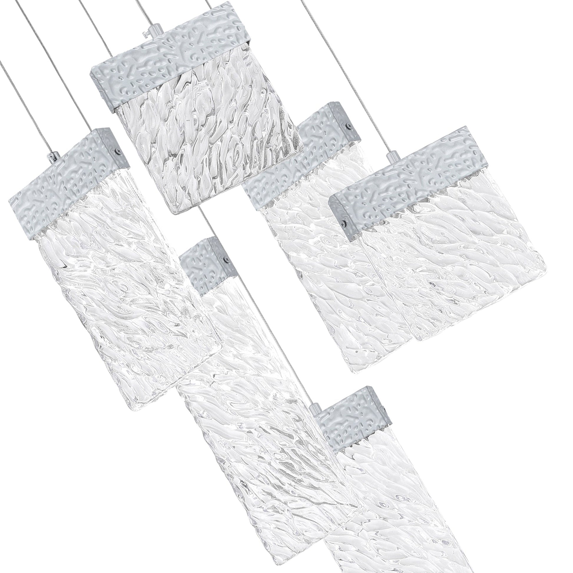 Carolina Integrated LED 16in Pewter Chandelier - CWI Lighting