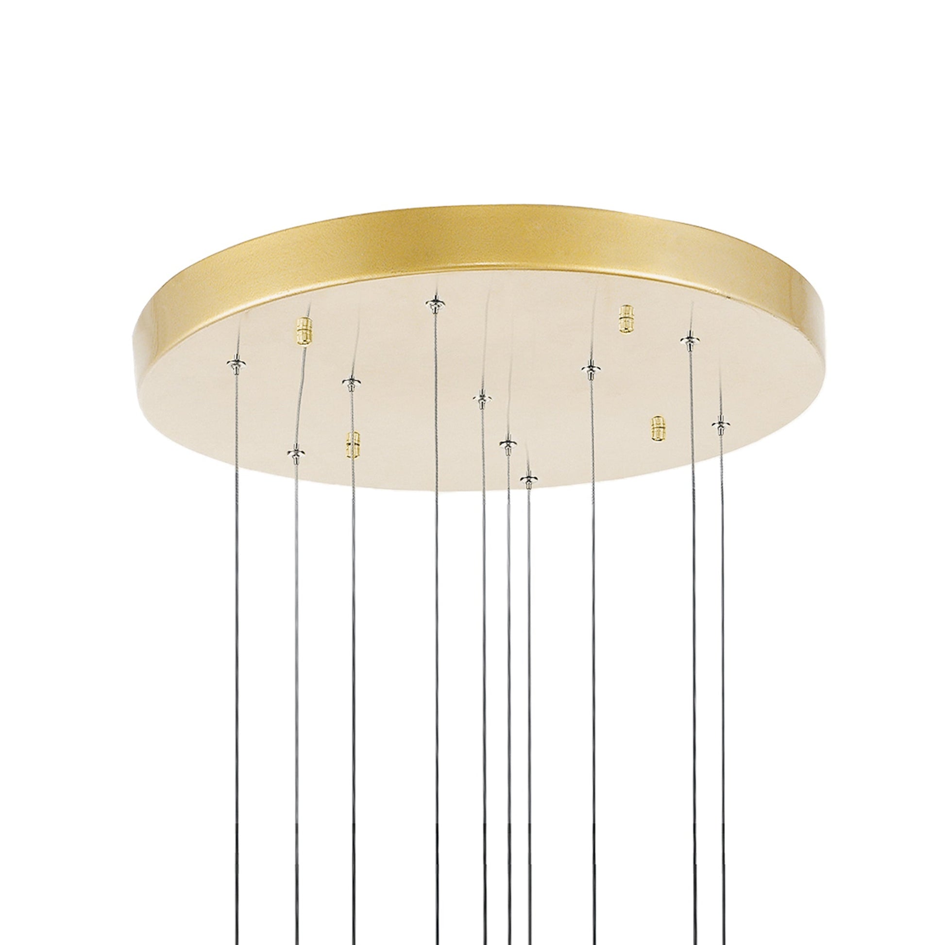 Carolina Integrated LED 20in Gold Leaf Chandelier - CWI Lighting