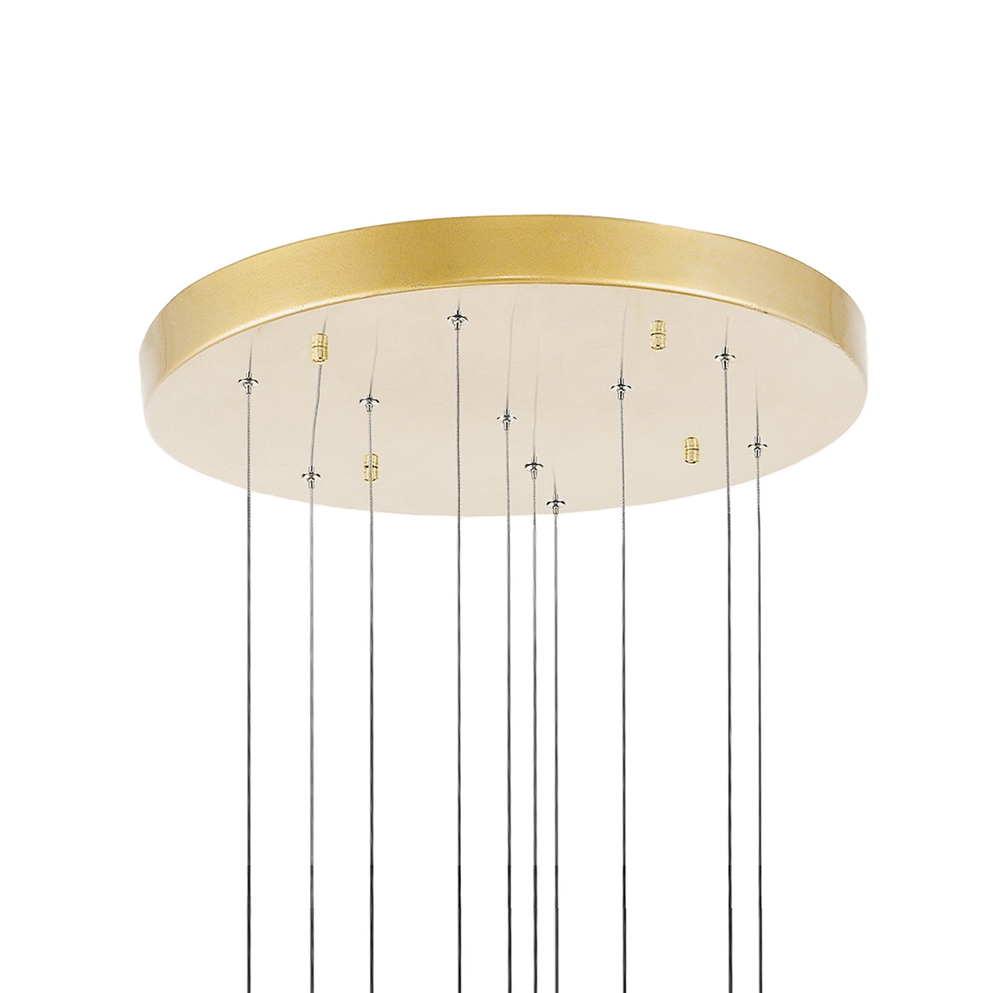 Carolina Integrated LED 20in Gold Leaf Chandelier - CWI Lighting