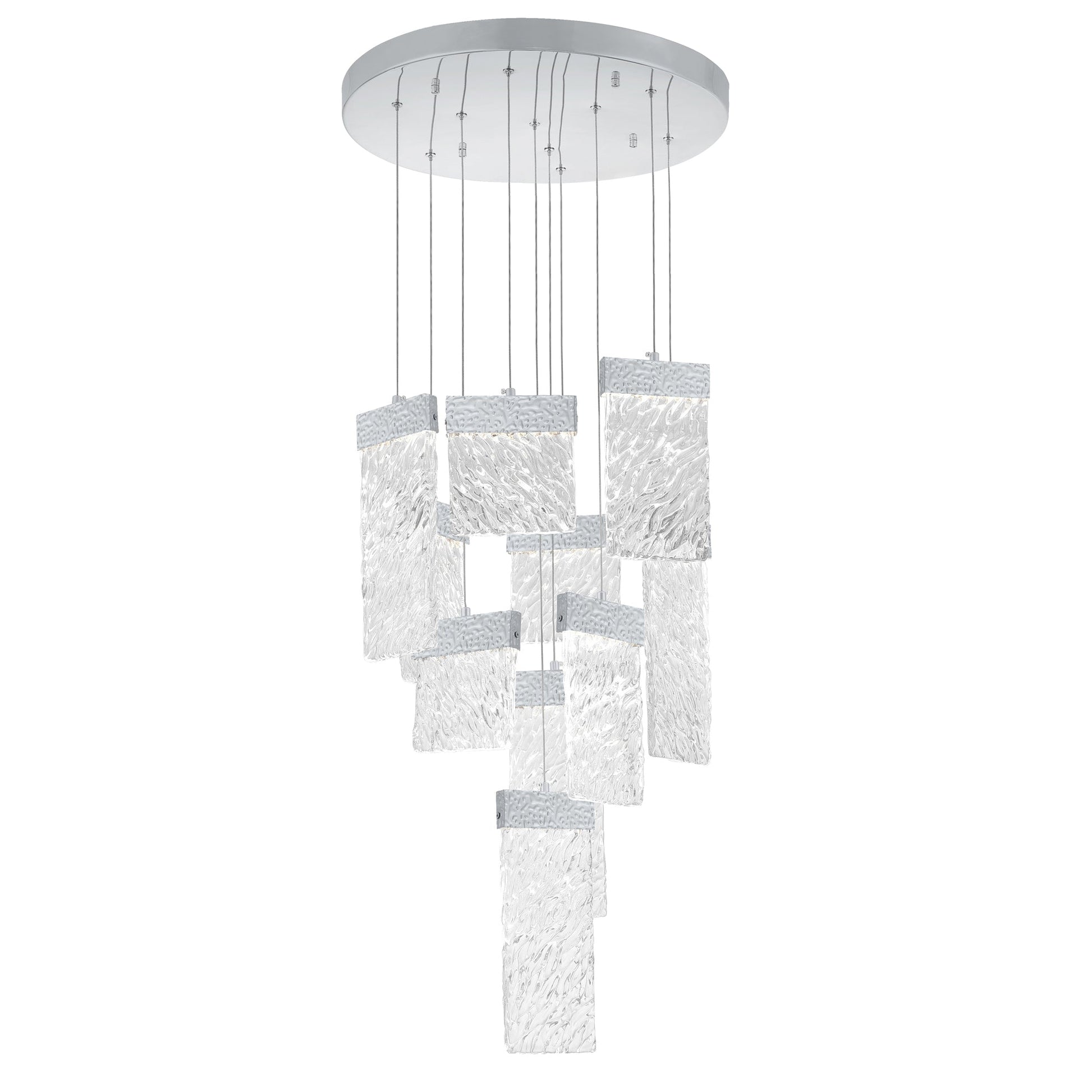 Carolina Integrated LED 20in Pewter Chandelier - CWI Lighting