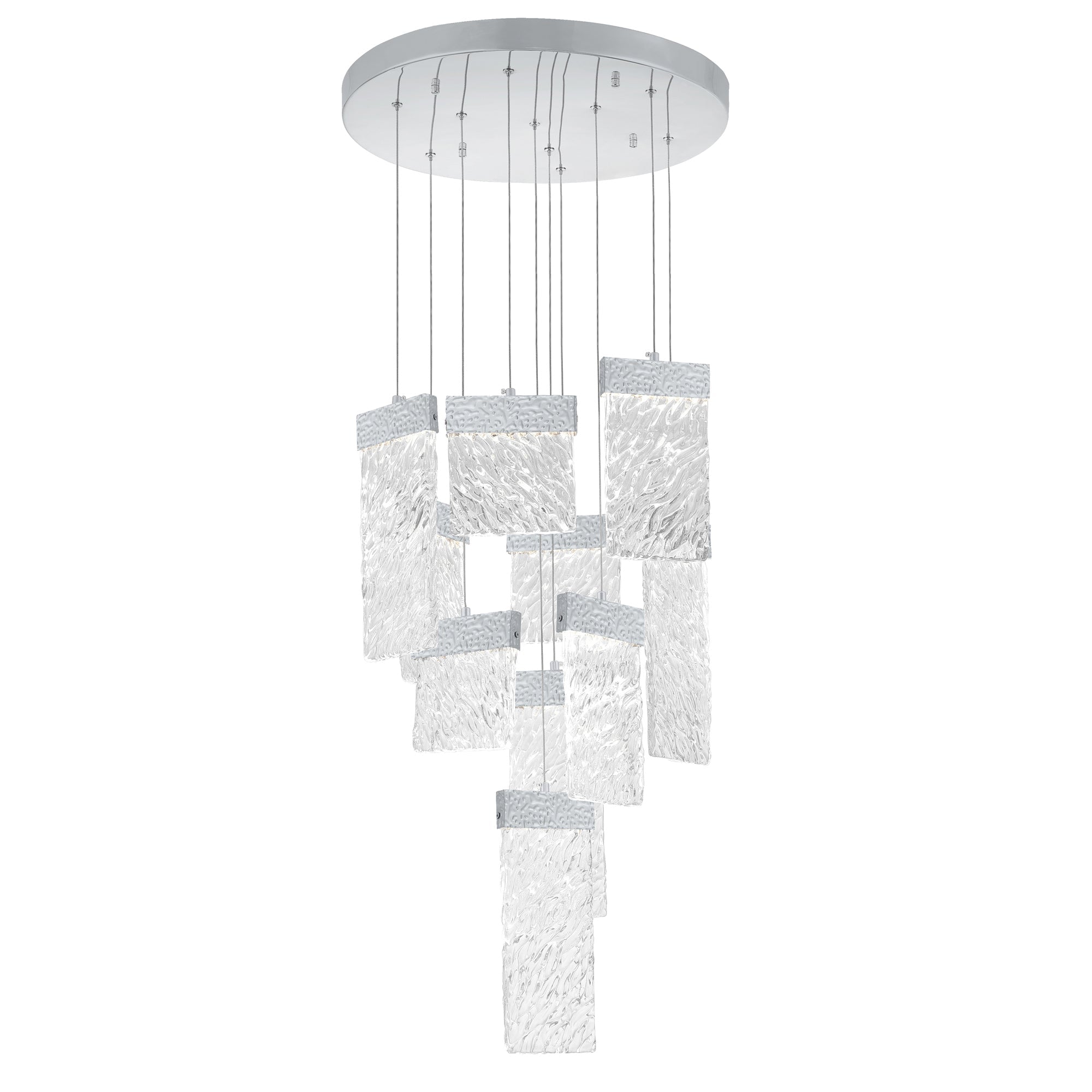 Carolina Integrated LED 20in Pewter Chandelier - CWI Lighting