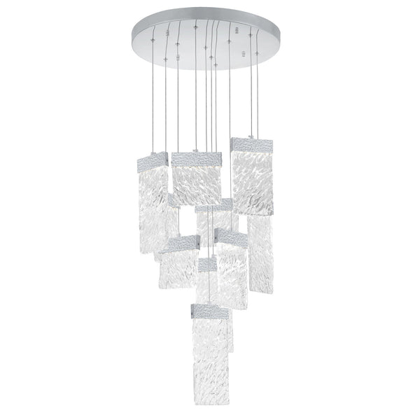 Carolina Integrated LED 20in Pewter Chandelier - CWI Lighting