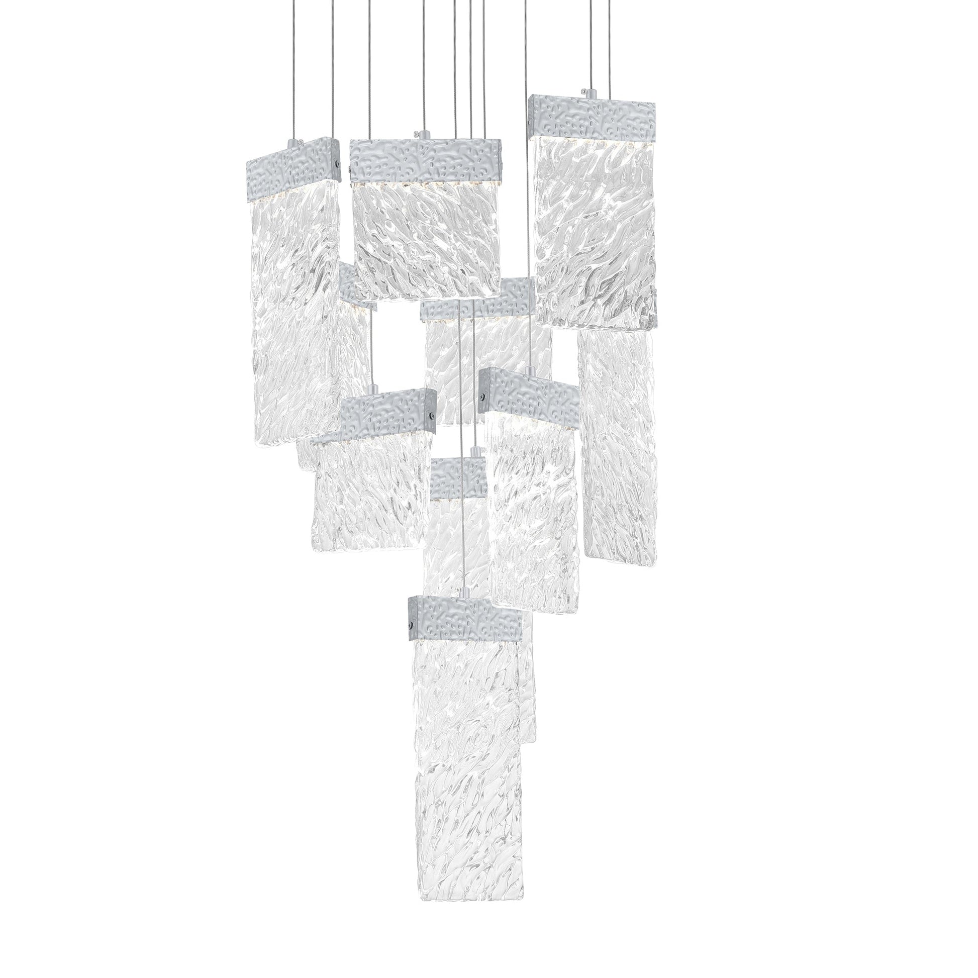 Carolina Integrated LED 20in Pewter Chandelier - CWI Lighting