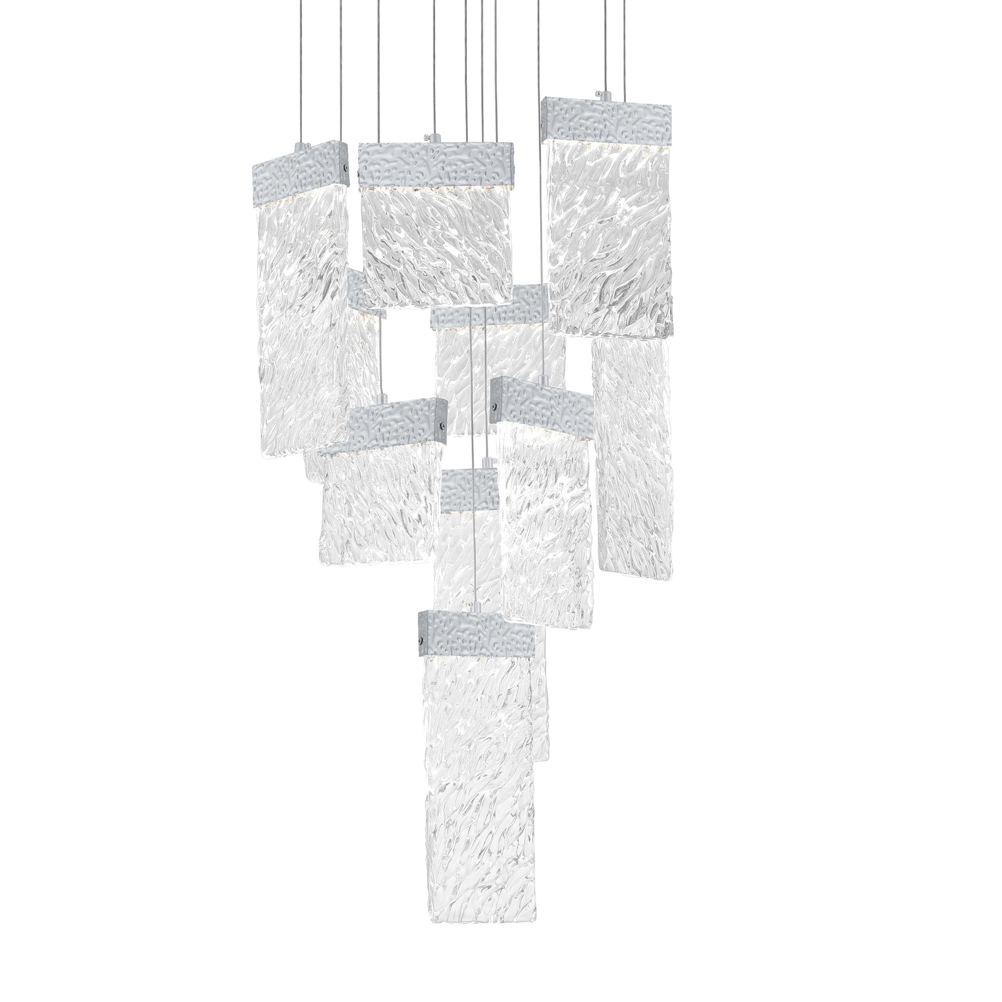 Carolina Integrated LED 20in Pewter Chandelier - CWI Lighting