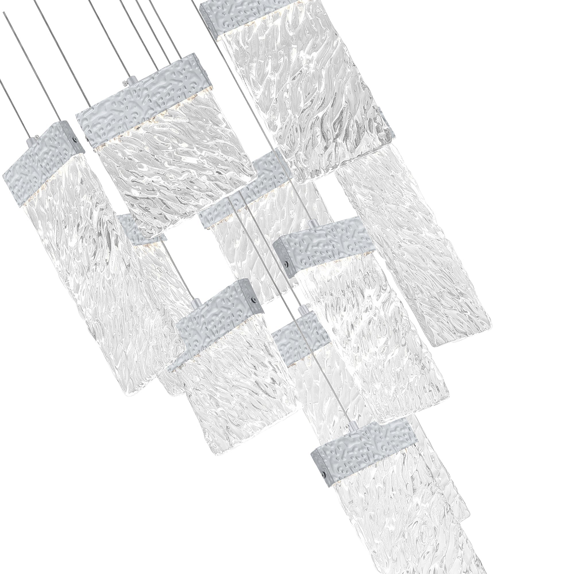 Carolina Integrated LED 20in Pewter Chandelier - CWI Lighting