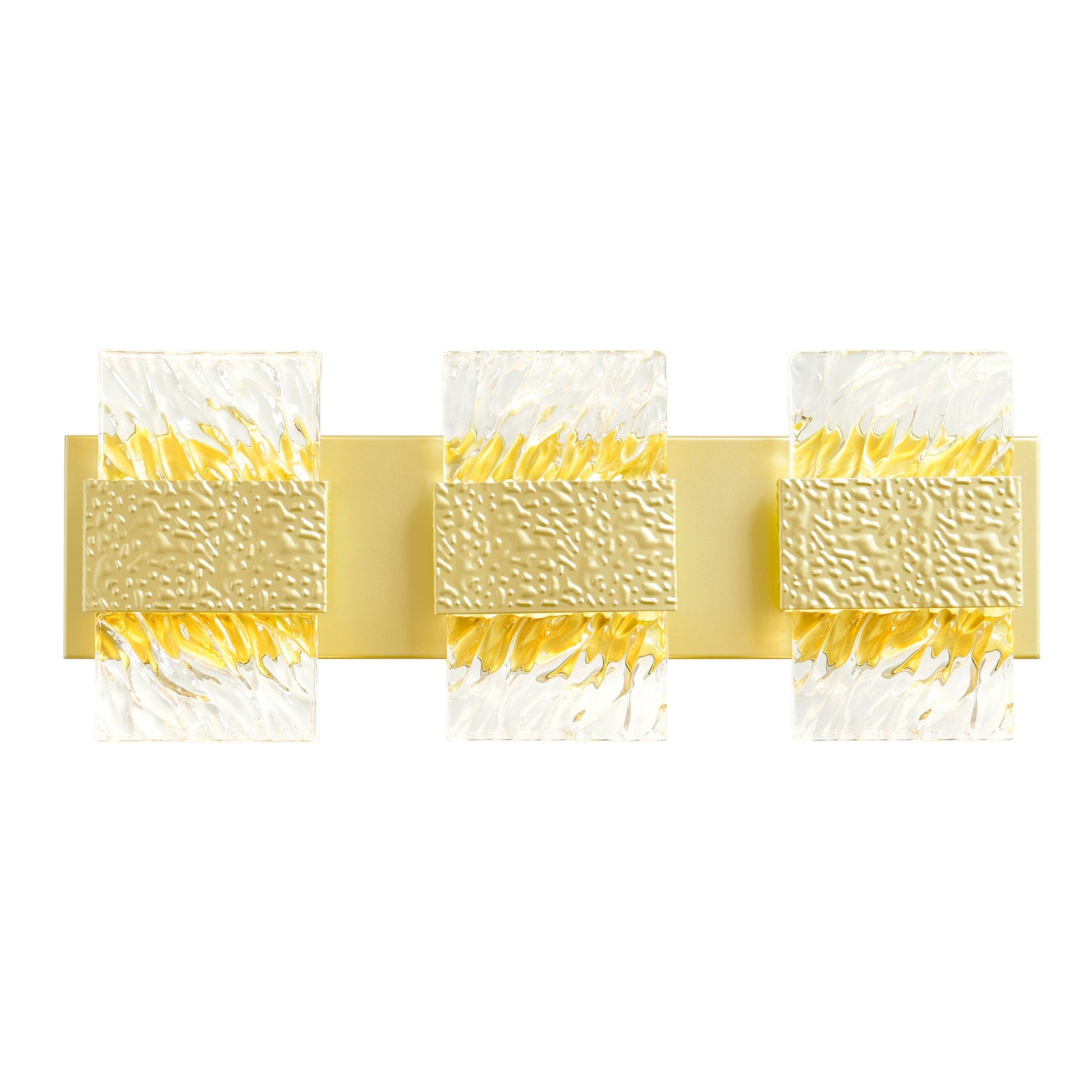 Carolina Integrated LED 21in Gold Leaf Vanity Light - CWI Lighting